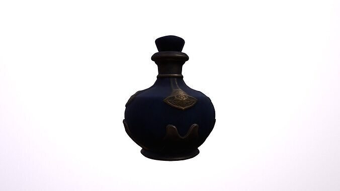 3d Render Perfume Bottle Isolated On White Background 3D model