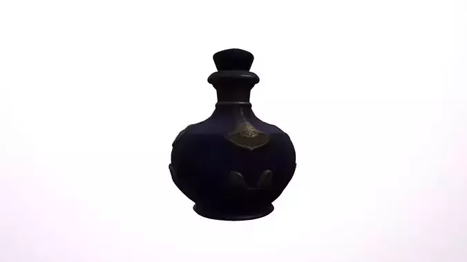 3d Render Perfume Bottle Isolated On White Background