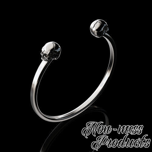 Mini Skull Cuff Bangle 3D print model