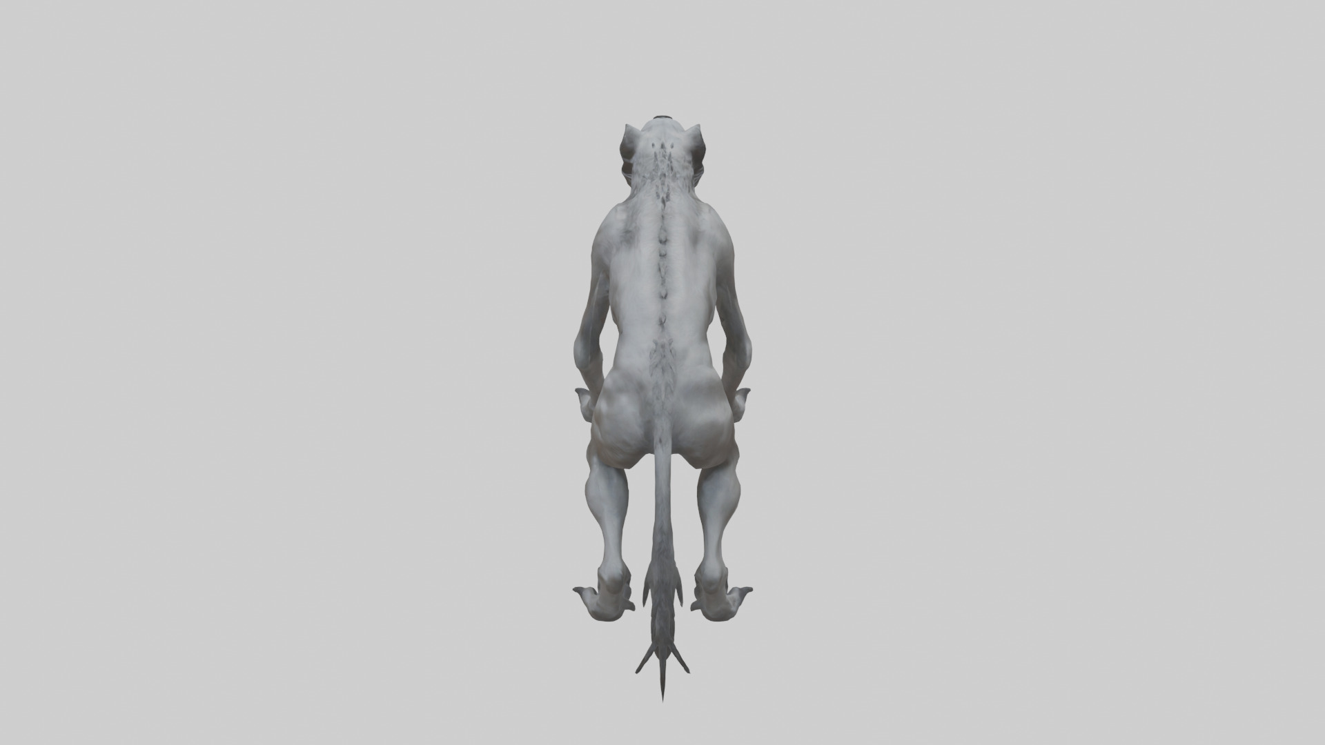 Mutated Wolf model Low-poly 3D model_15