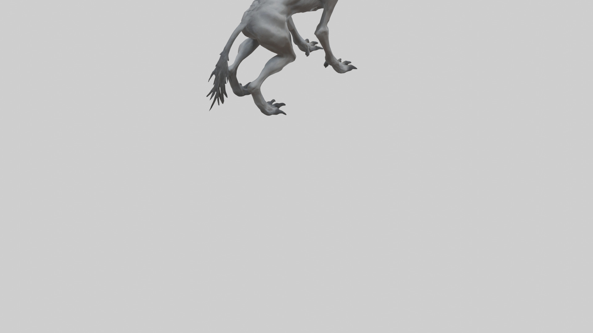 Mutated Wolf model Low-poly 3D model_4