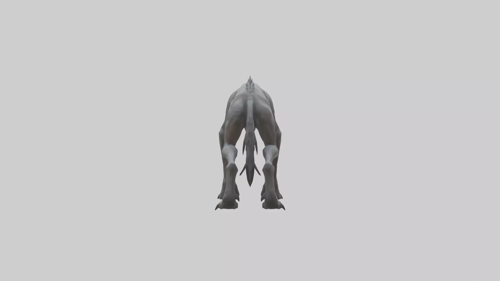Mutated Wolf model Low-poly 3D model_0