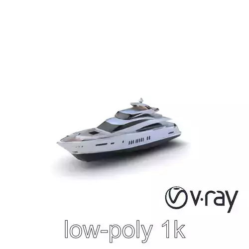 Sky Lounge Executive Yacht with Aviation-Inspired Command model pack