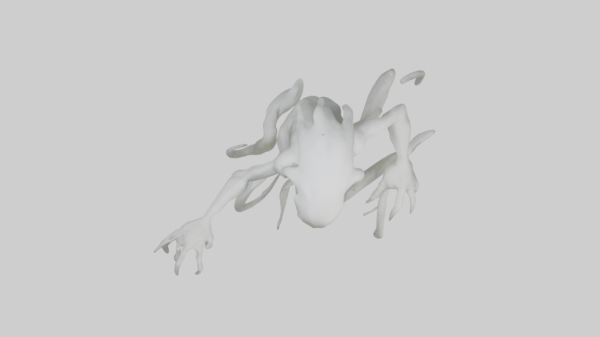 Mutating ghost model Low-poly 3D model_14