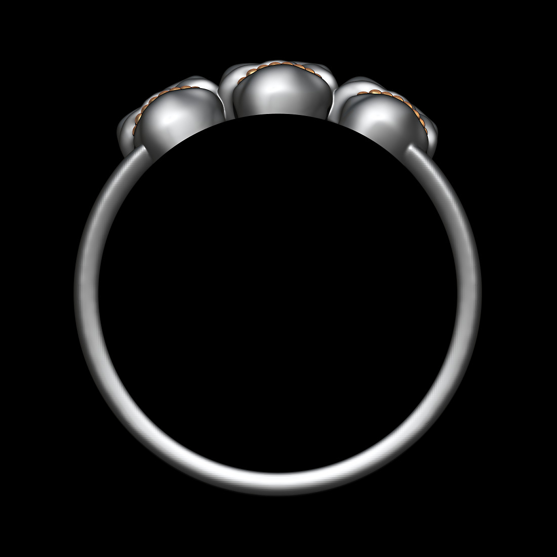 Ugly Skull Ring2 3D print model_3