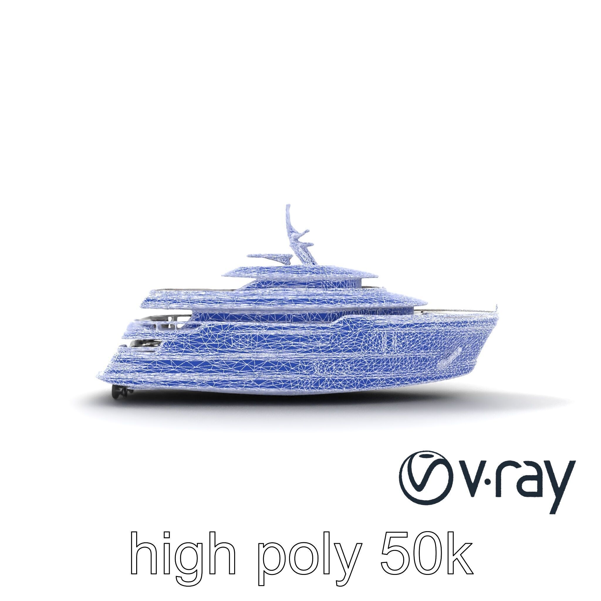 Expedition-Class Superyacht Polar-Resistant Model Pack Low-poly 3D model_30