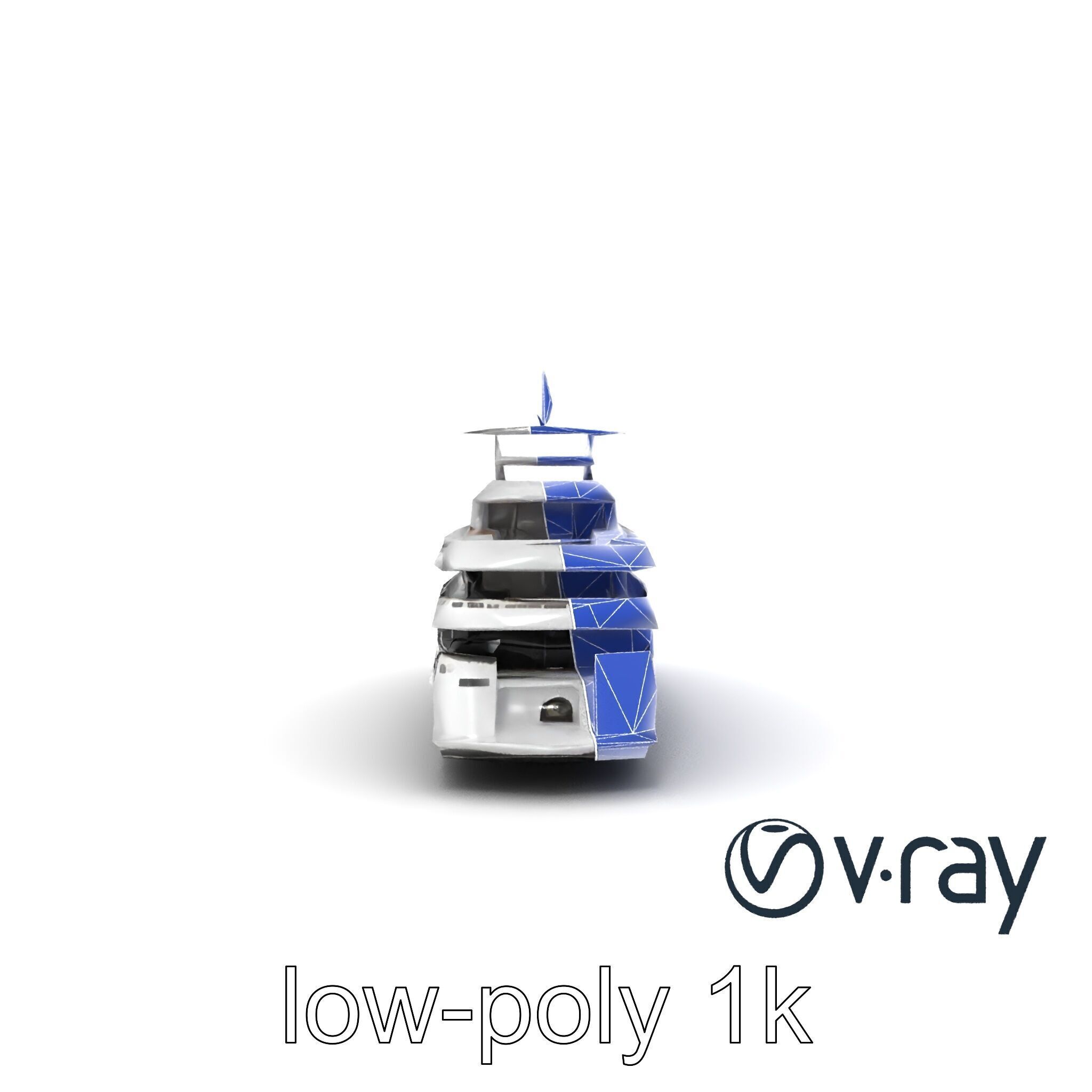 Expedition-Class Superyacht Polar-Resistant Model Pack Low-poly 3D model_32