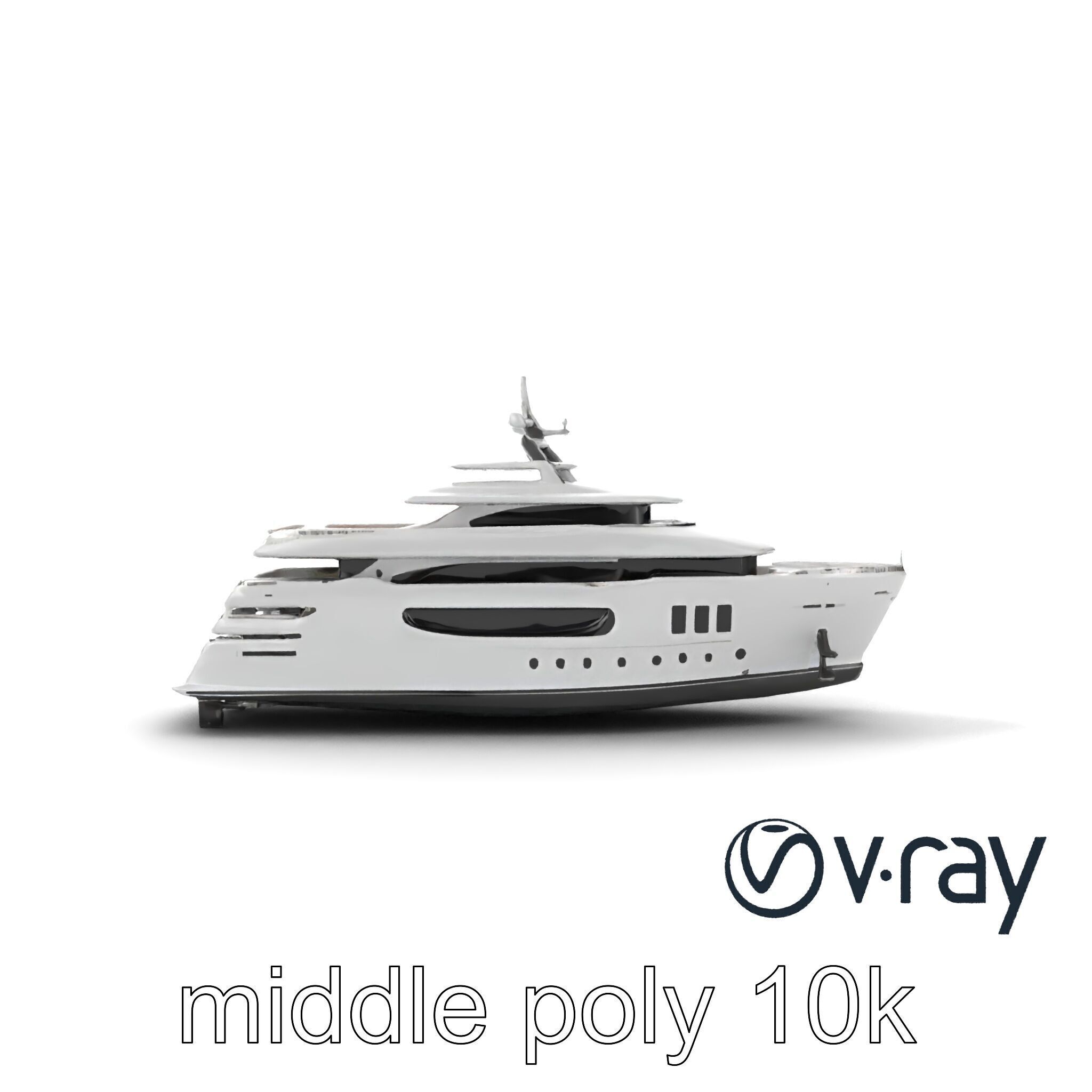 Expedition-Class Superyacht Polar-Resistant Model Pack Low-poly 3D model_14