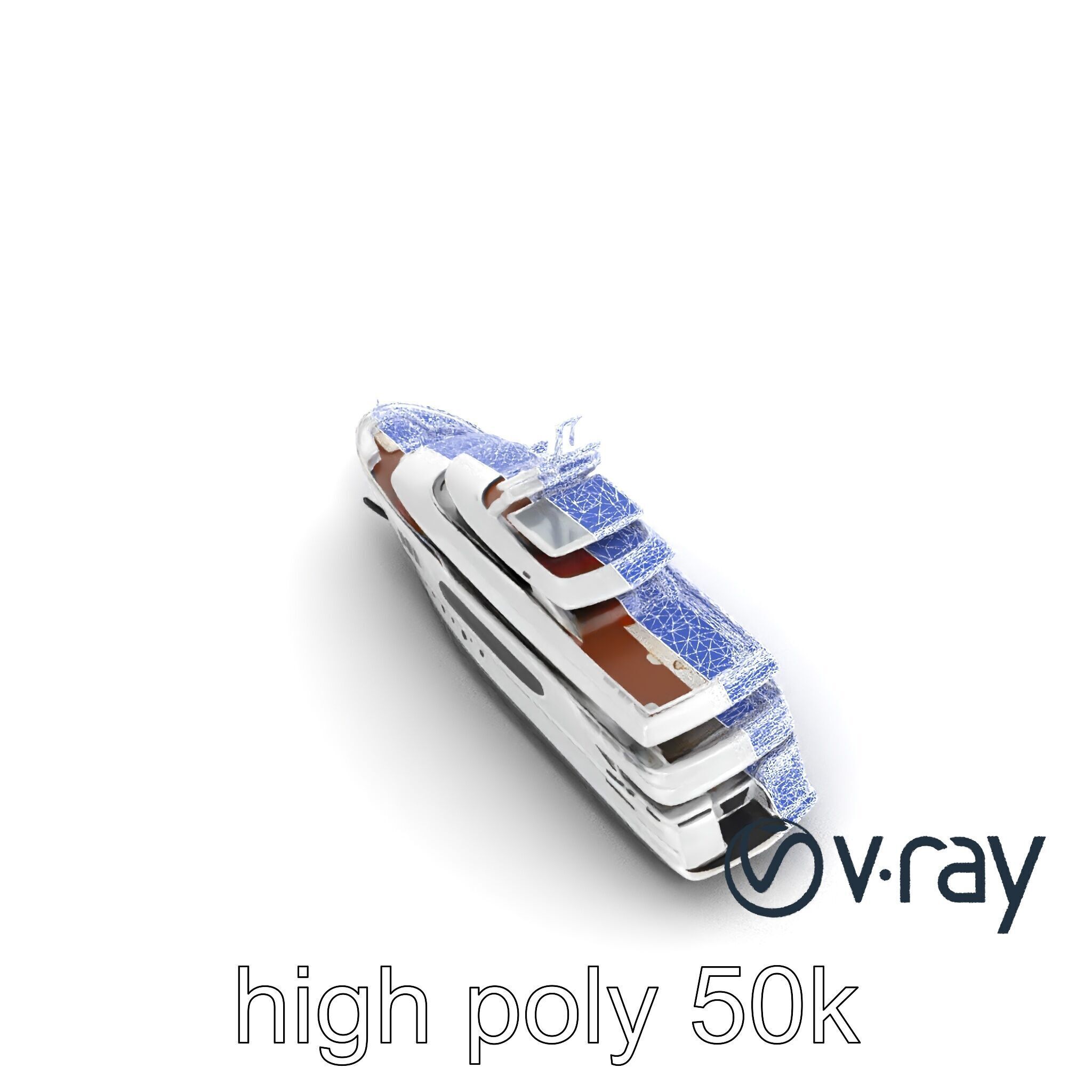 Expedition-Class Superyacht Polar-Resistant Model Pack Low-poly 3D model_25