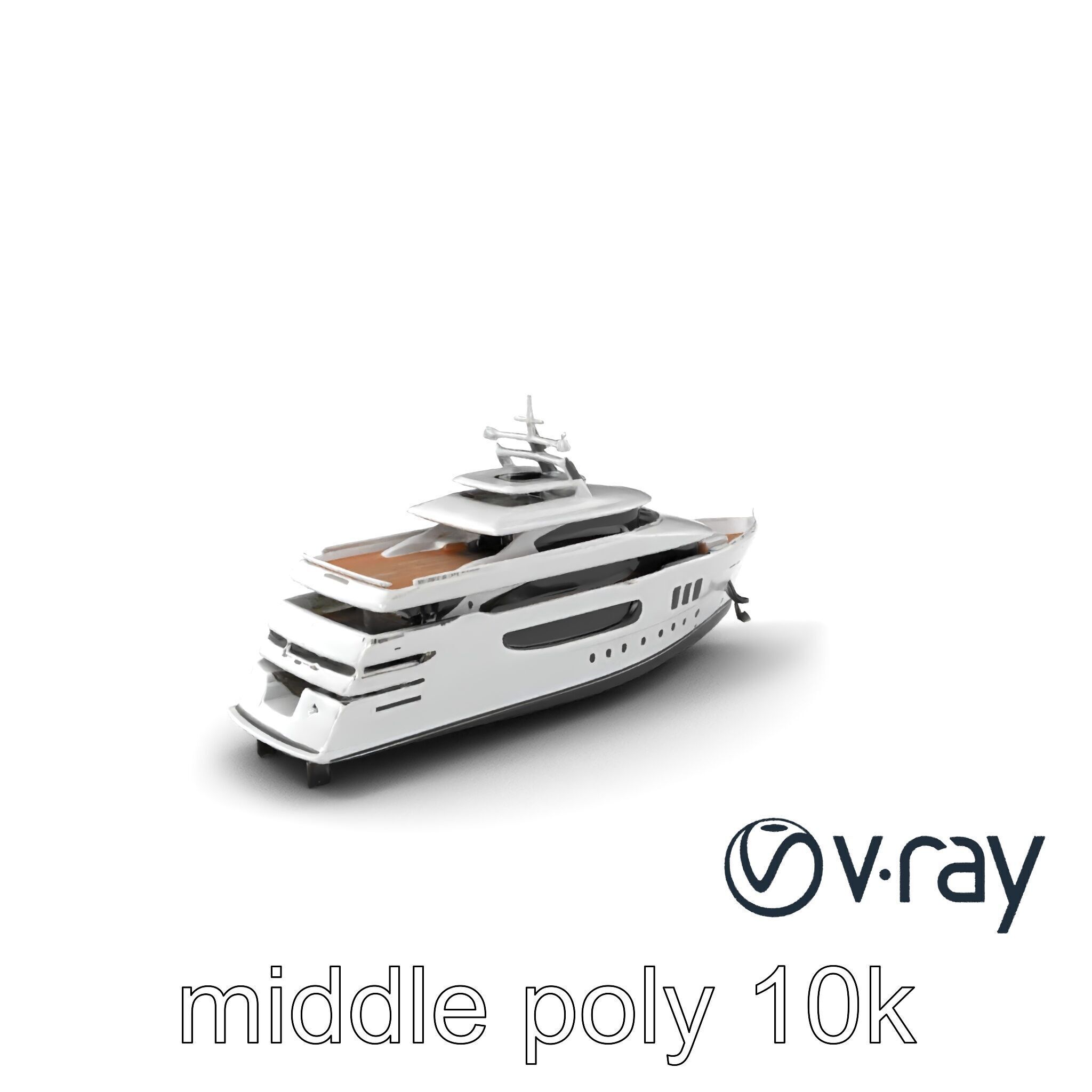Expedition-Class Superyacht Polar-Resistant Model Pack Low-poly 3D model_3