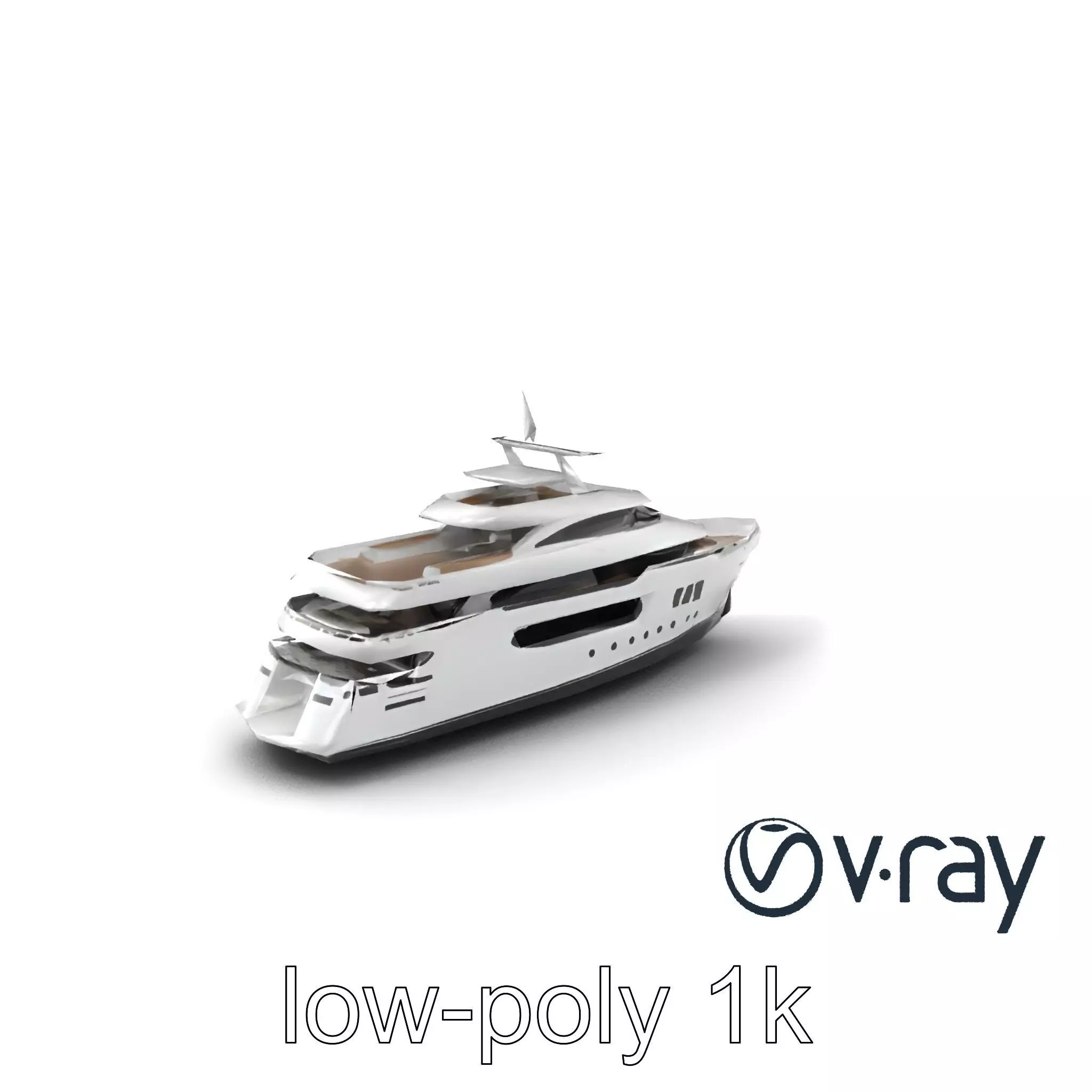 Expedition-Class Superyacht Polar-Resistant Model Pack Low-poly 3D model_0