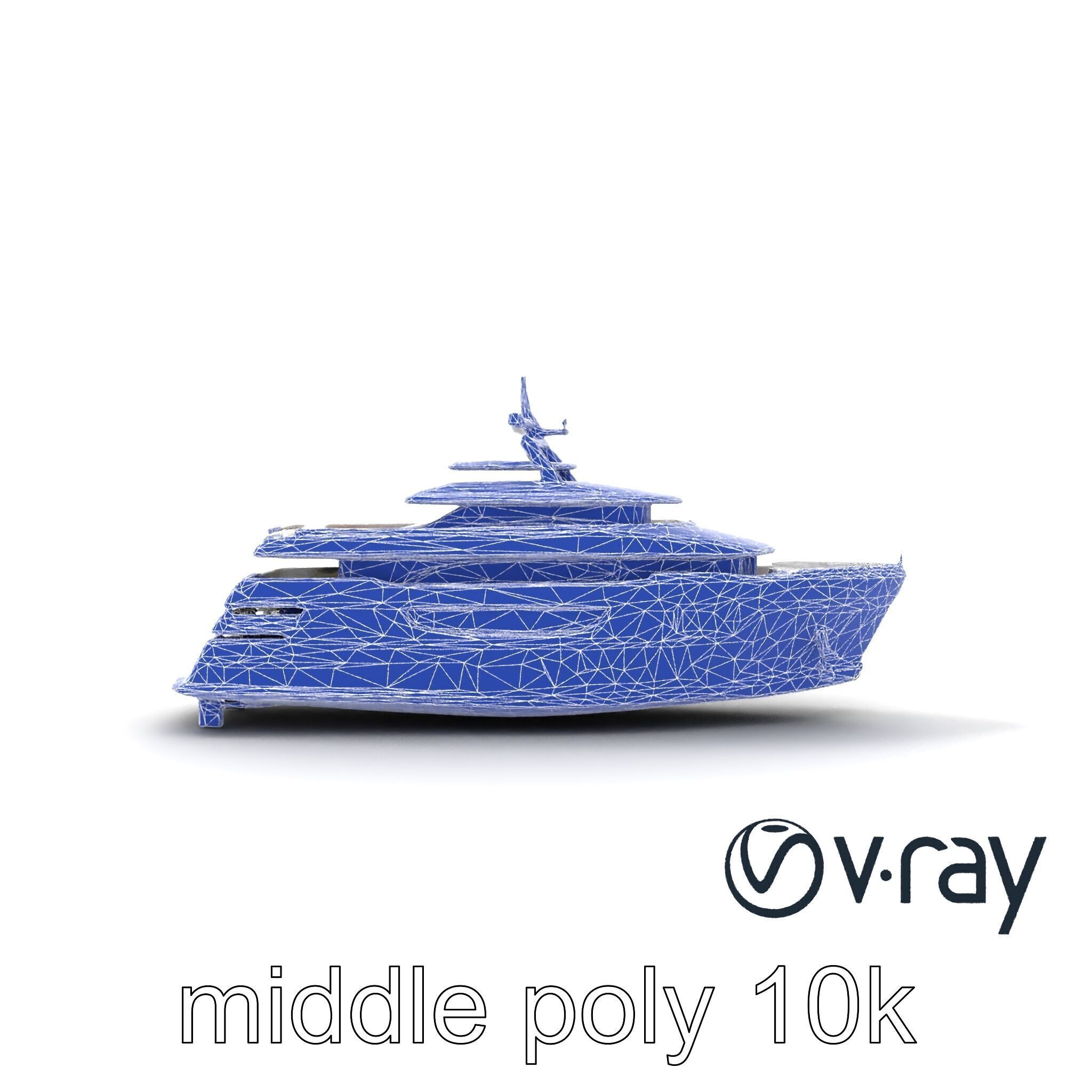 Expedition-Class Superyacht Polar-Resistant Model Pack Low-poly 3D model_19