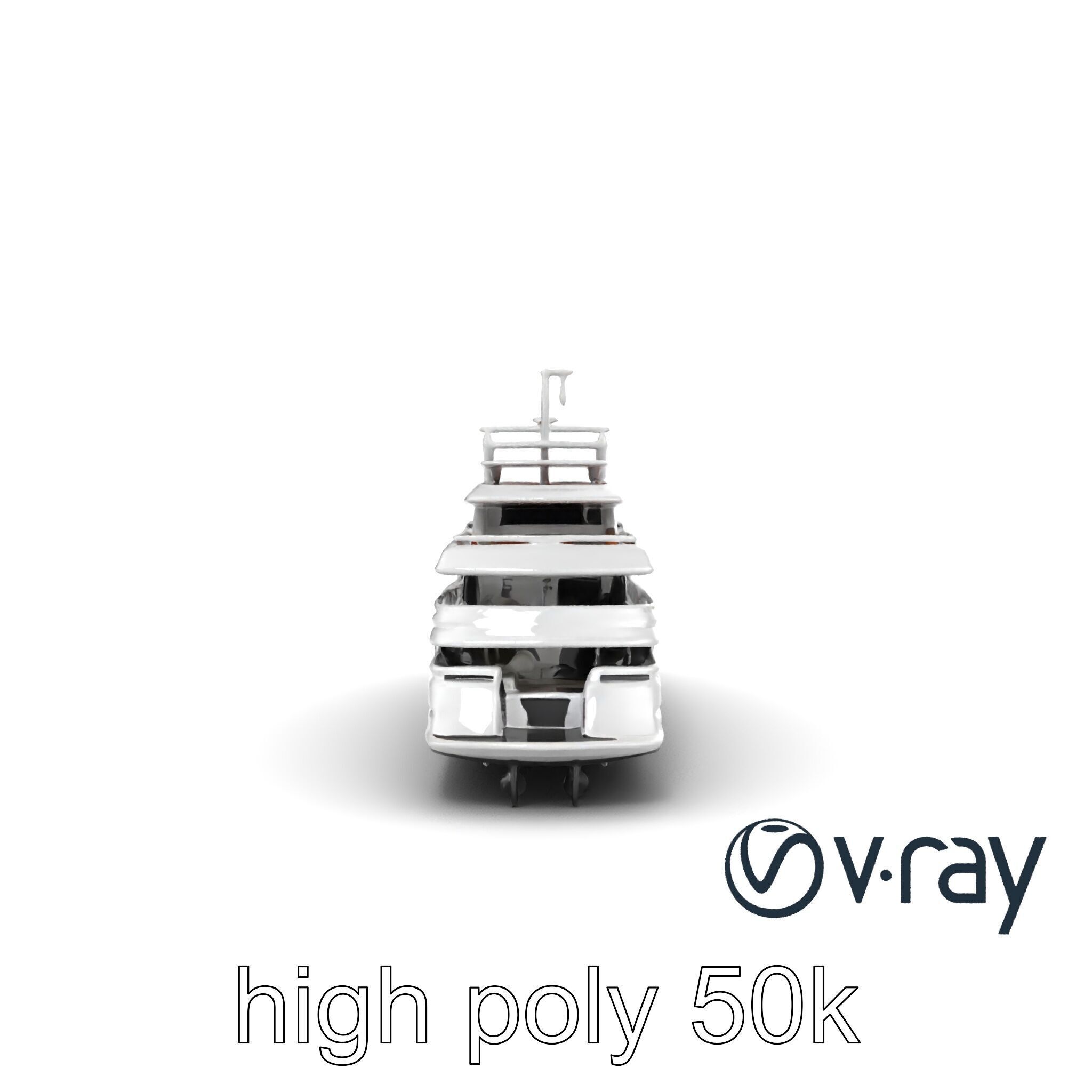 Expedition-Class Superyacht Polar-Resistant Model Pack Low-poly 3D model_18