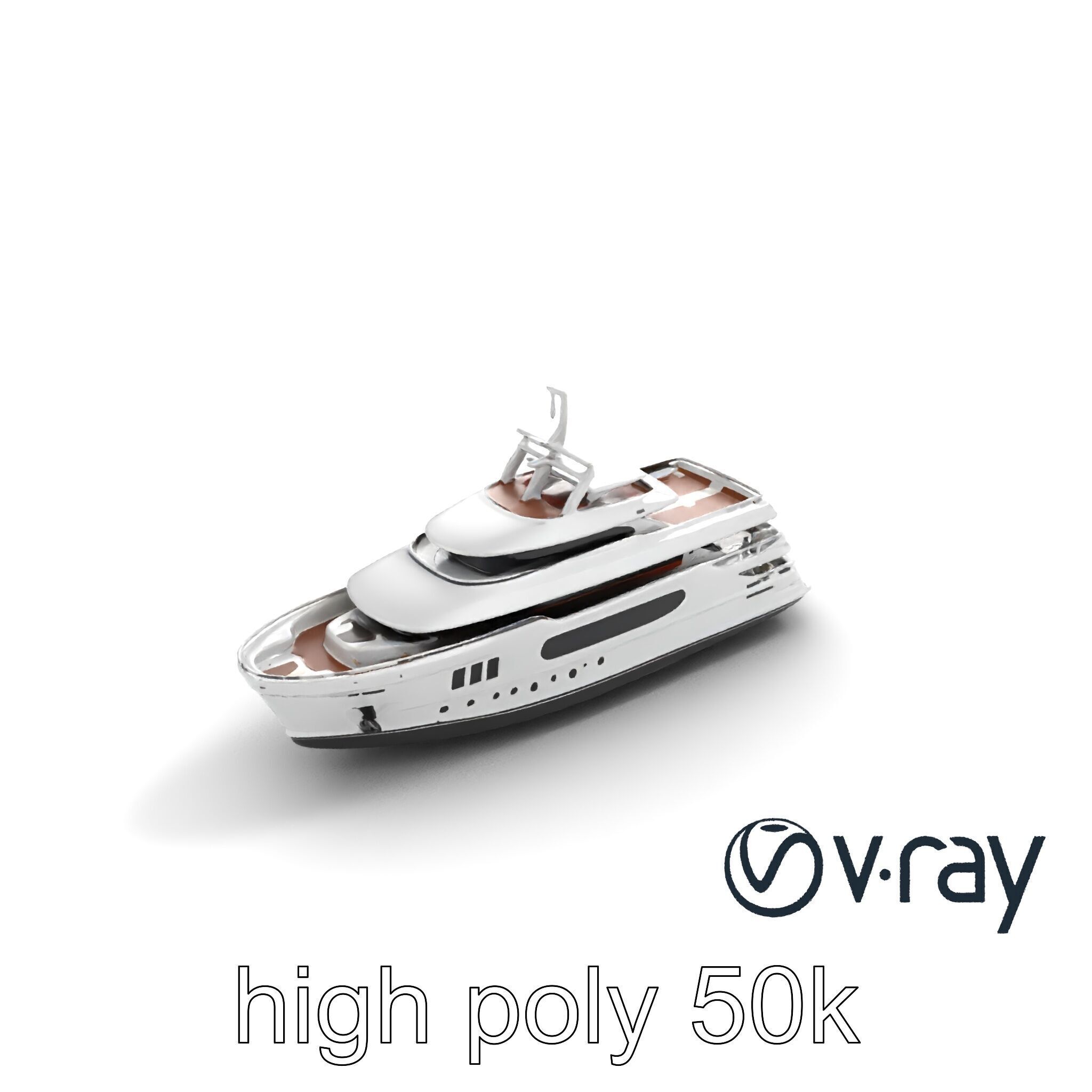 Expedition-Class Superyacht Polar-Resistant Model Pack Low-poly 3D model_8