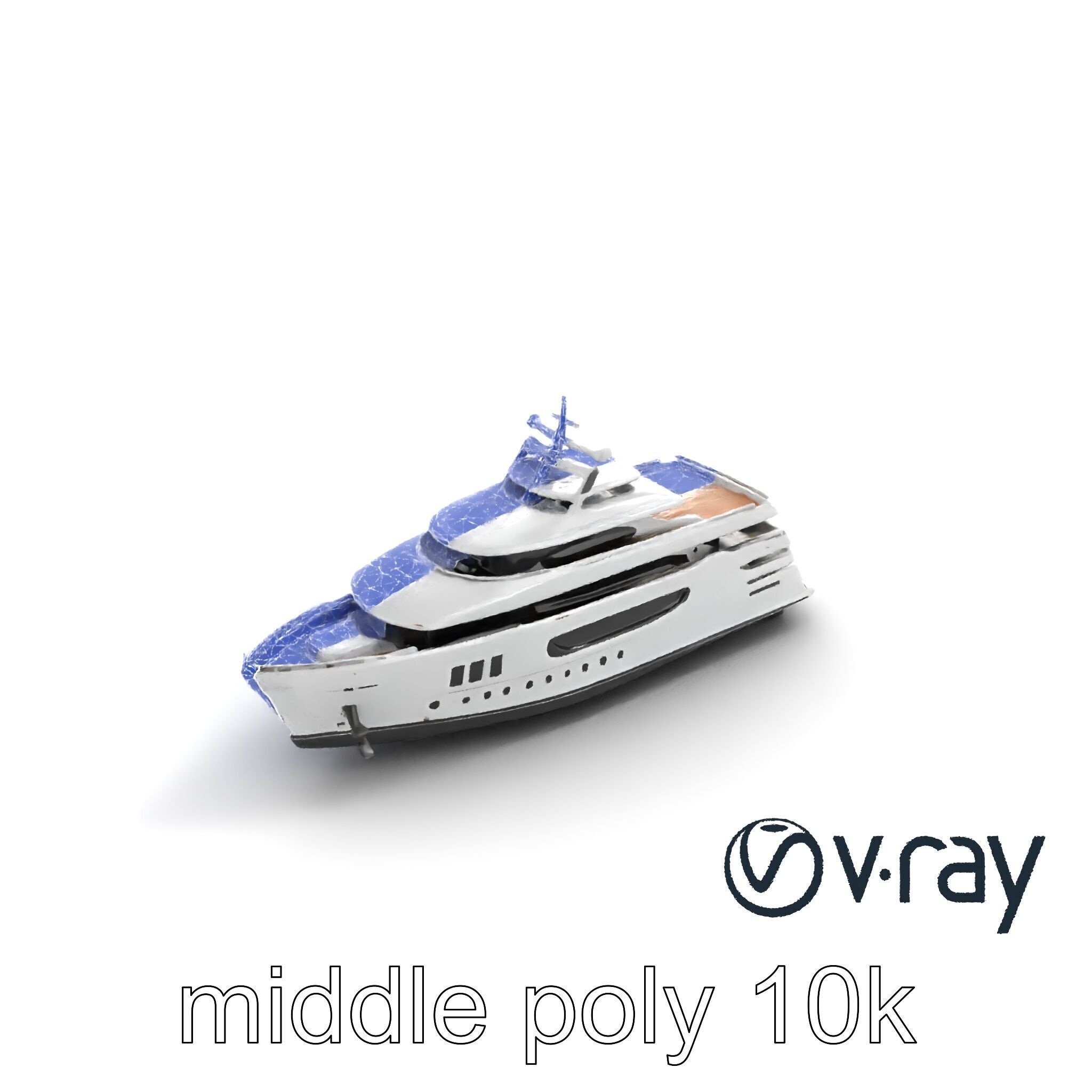Expedition-Class Superyacht Polar-Resistant Model Pack Low-poly 3D model_16