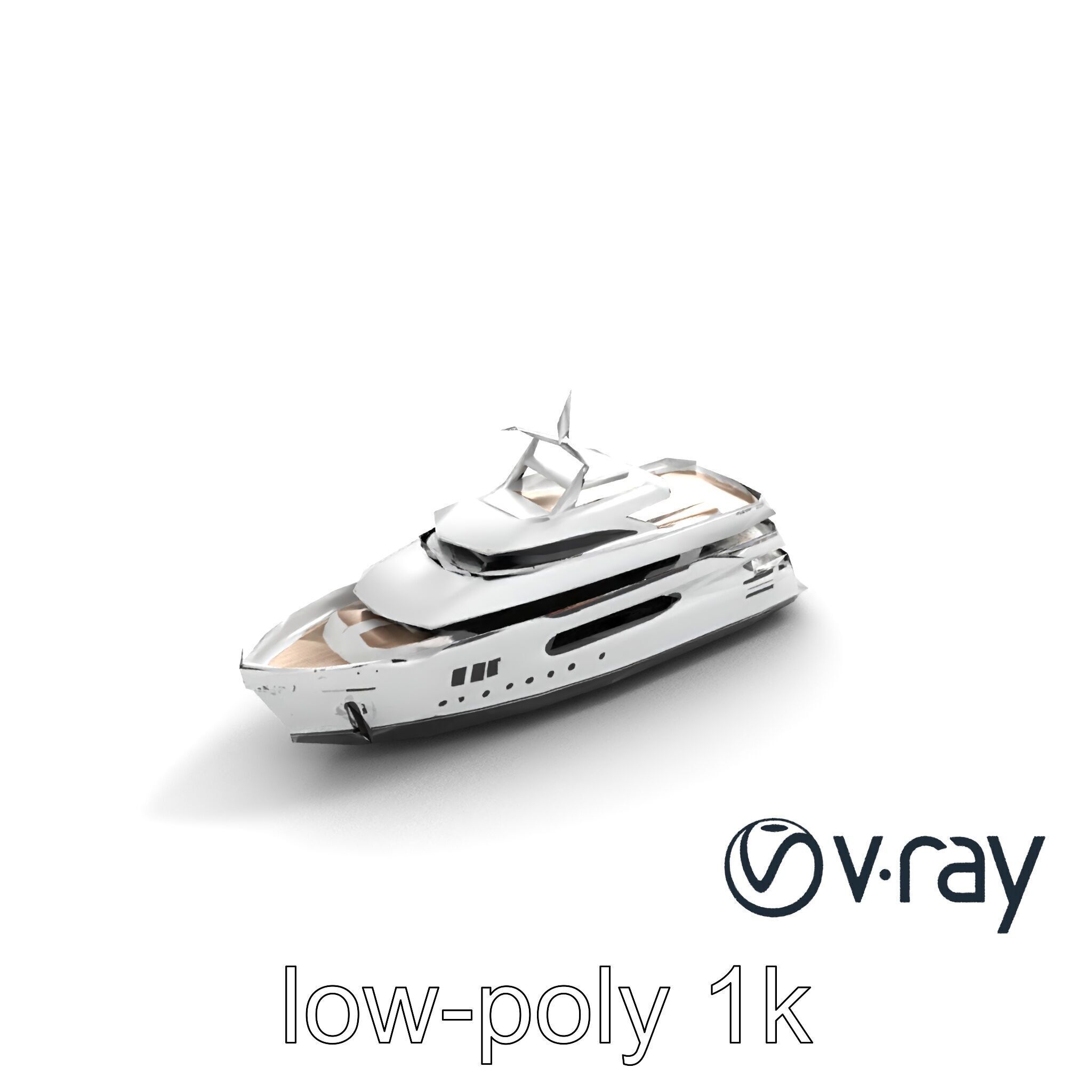 Expedition-Class Superyacht Polar-Resistant Model Pack Low-poly 3D model_7