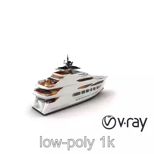Multi-Level Penthouse Yacht Luxury Model Pack Low-poly 3D model