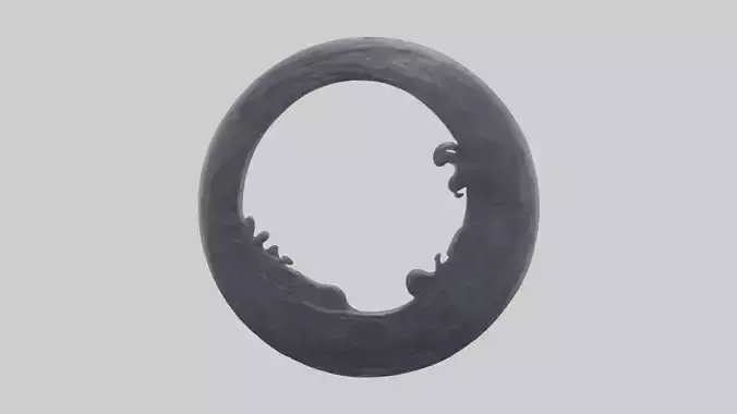 Mystic Moon statue model Low-poly 3D model