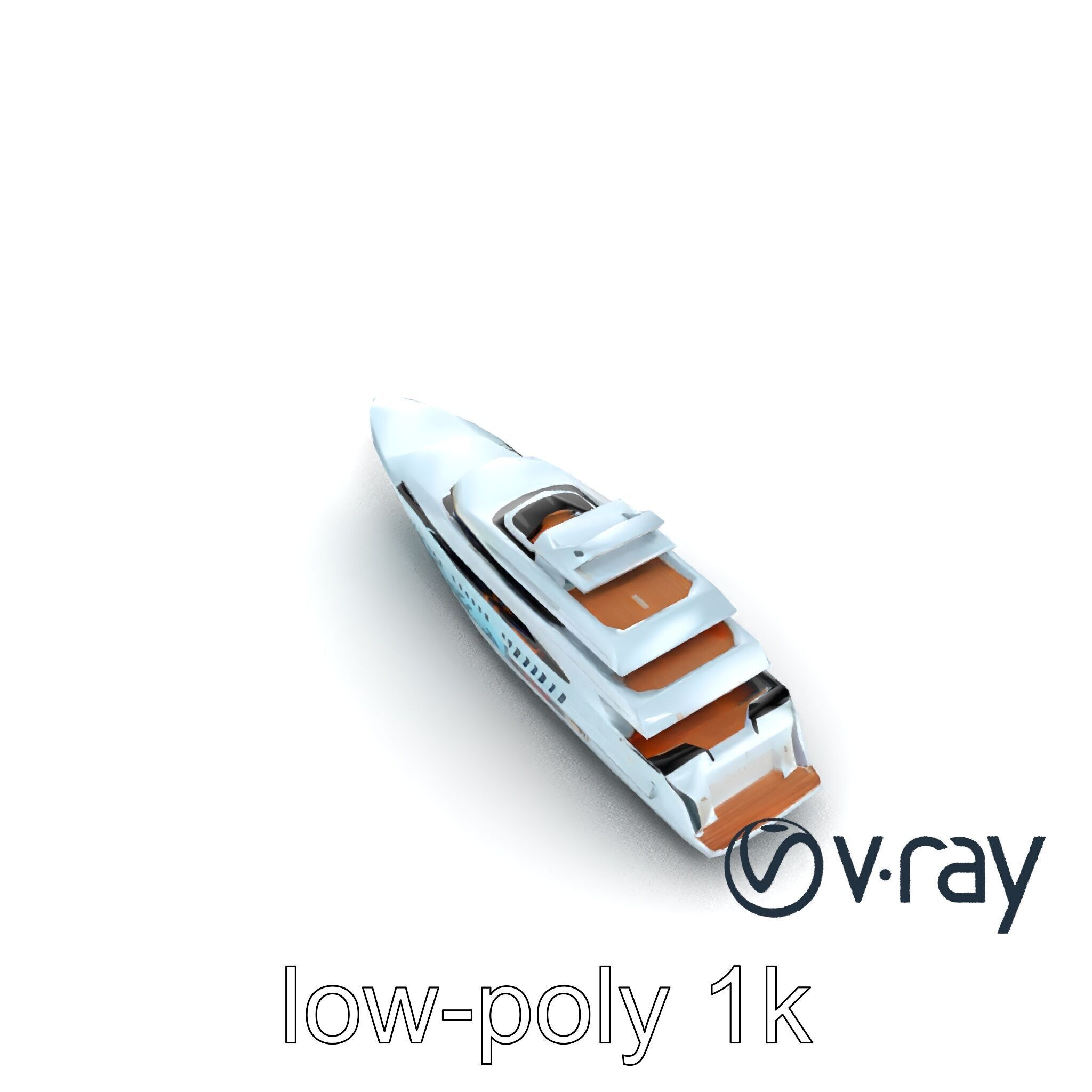 Underwater Glass-Hull Superyacht 3D model pack Low-poly 3D model_15