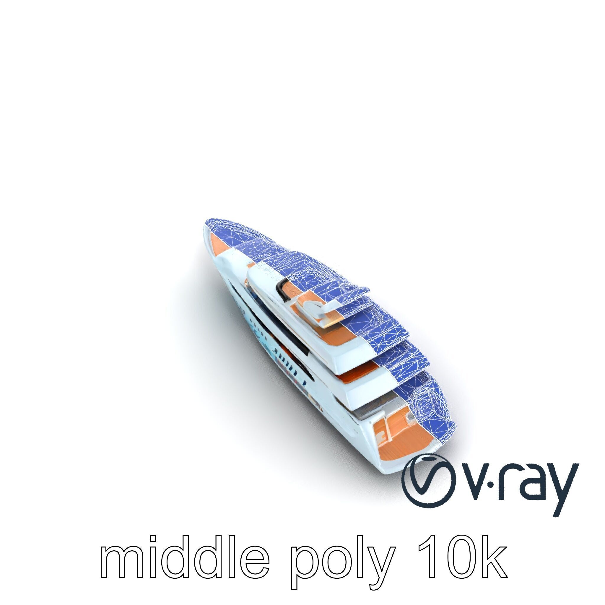 Underwater Glass-Hull Superyacht 3D model pack Low-poly 3D model_17