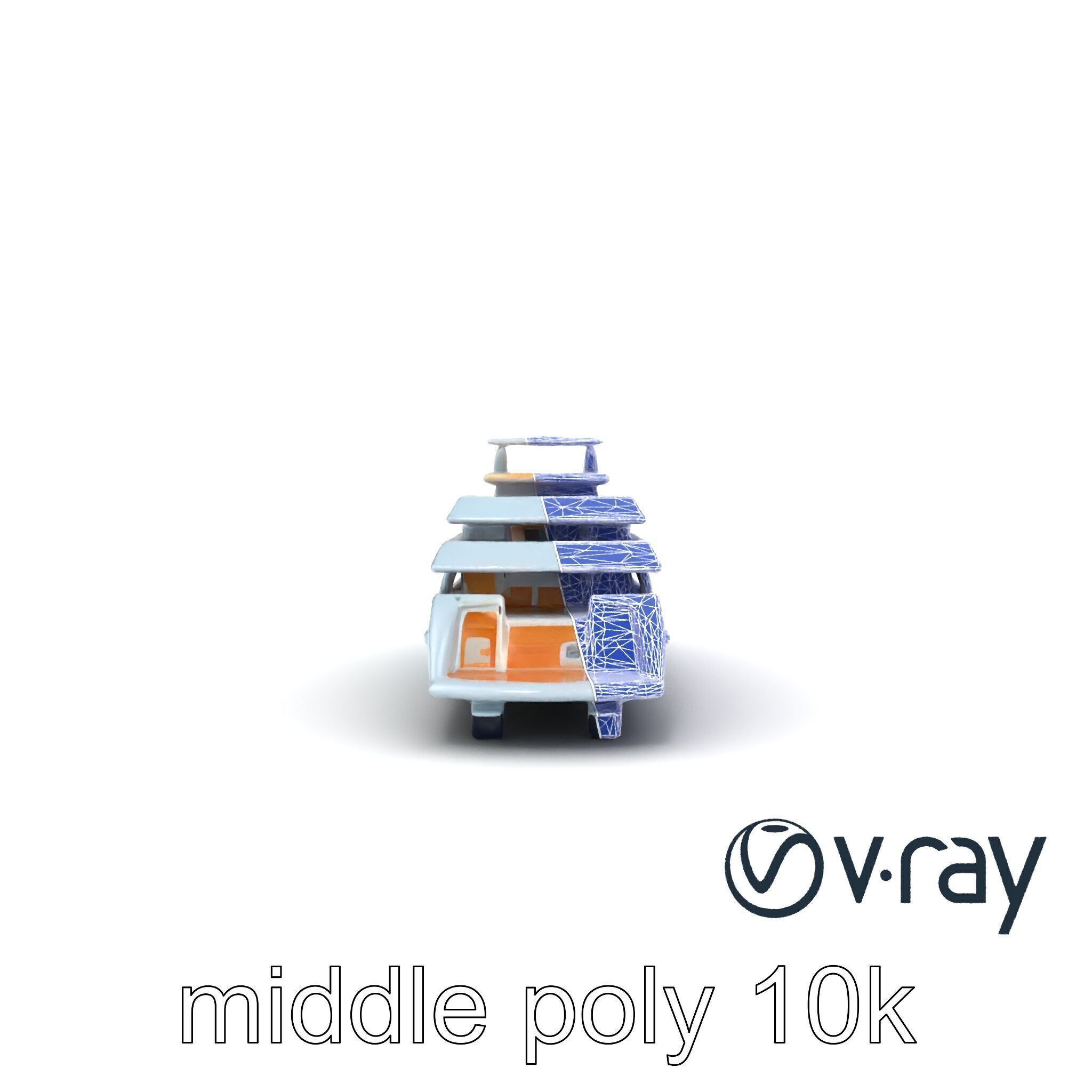 Underwater Glass-Hull Superyacht 3D model pack Low-poly 3D model_19