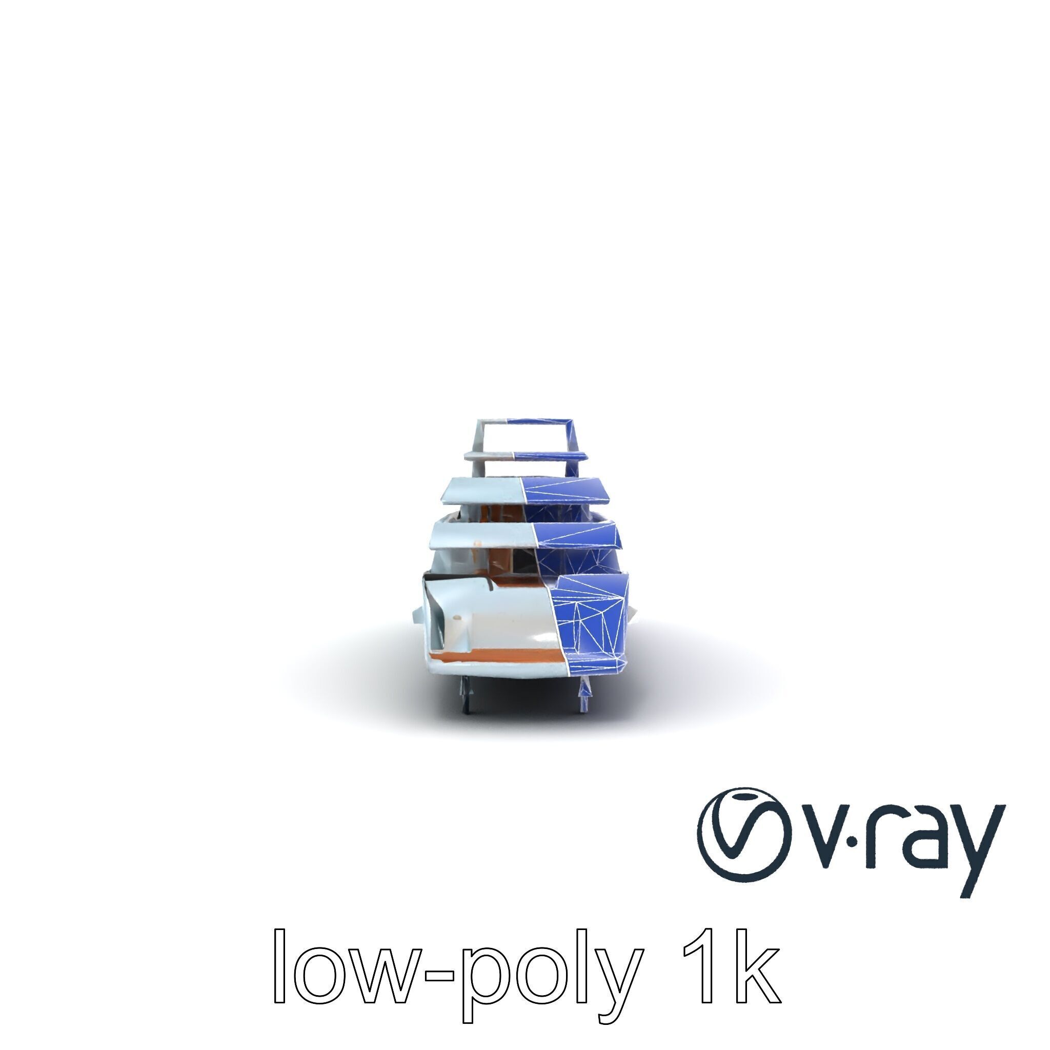 Underwater Glass-Hull Superyacht 3D model pack Low-poly 3D model_28