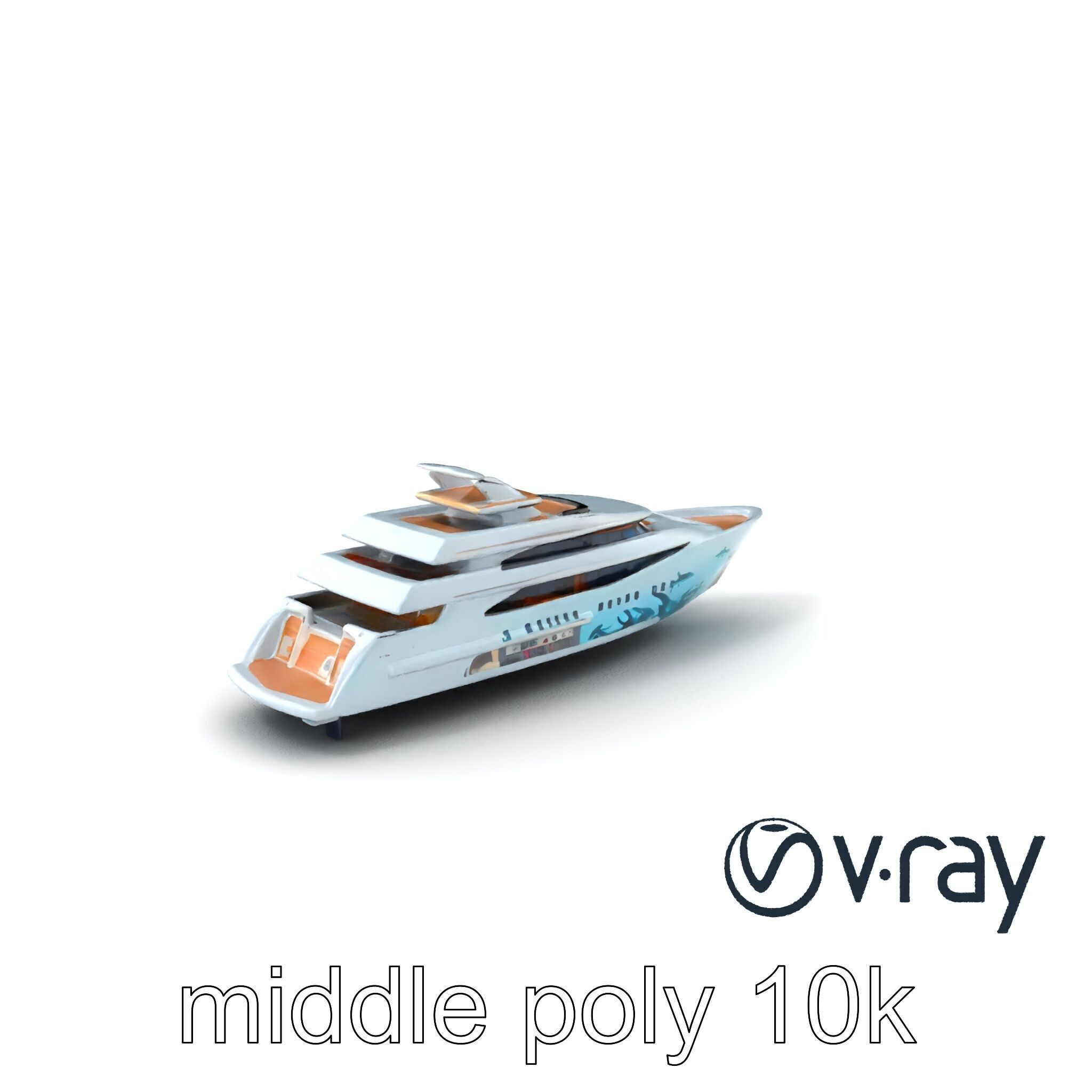 Underwater Glass-Hull Superyacht 3D model pack Low-poly 3D model_3