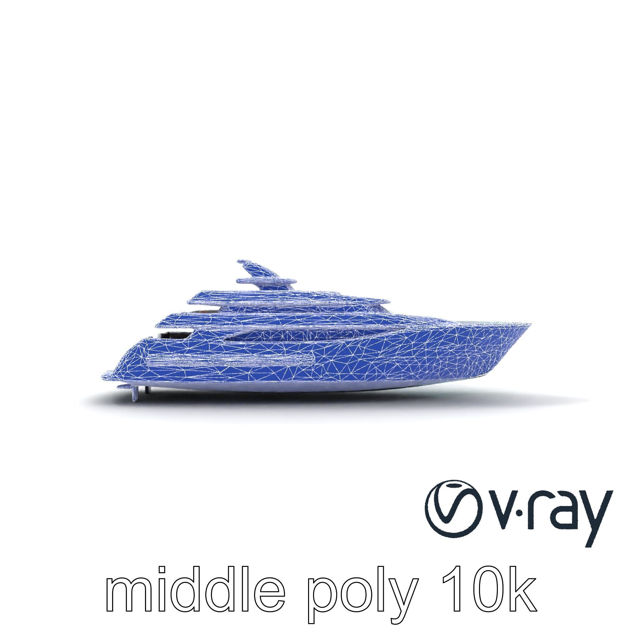 Underwater Glass-Hull Superyacht 3D model pack Low-poly 3D model_16