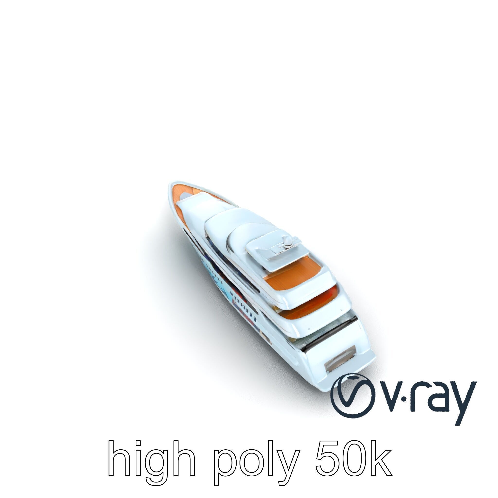 Underwater Glass-Hull Superyacht 3D model pack Low-poly 3D model_11