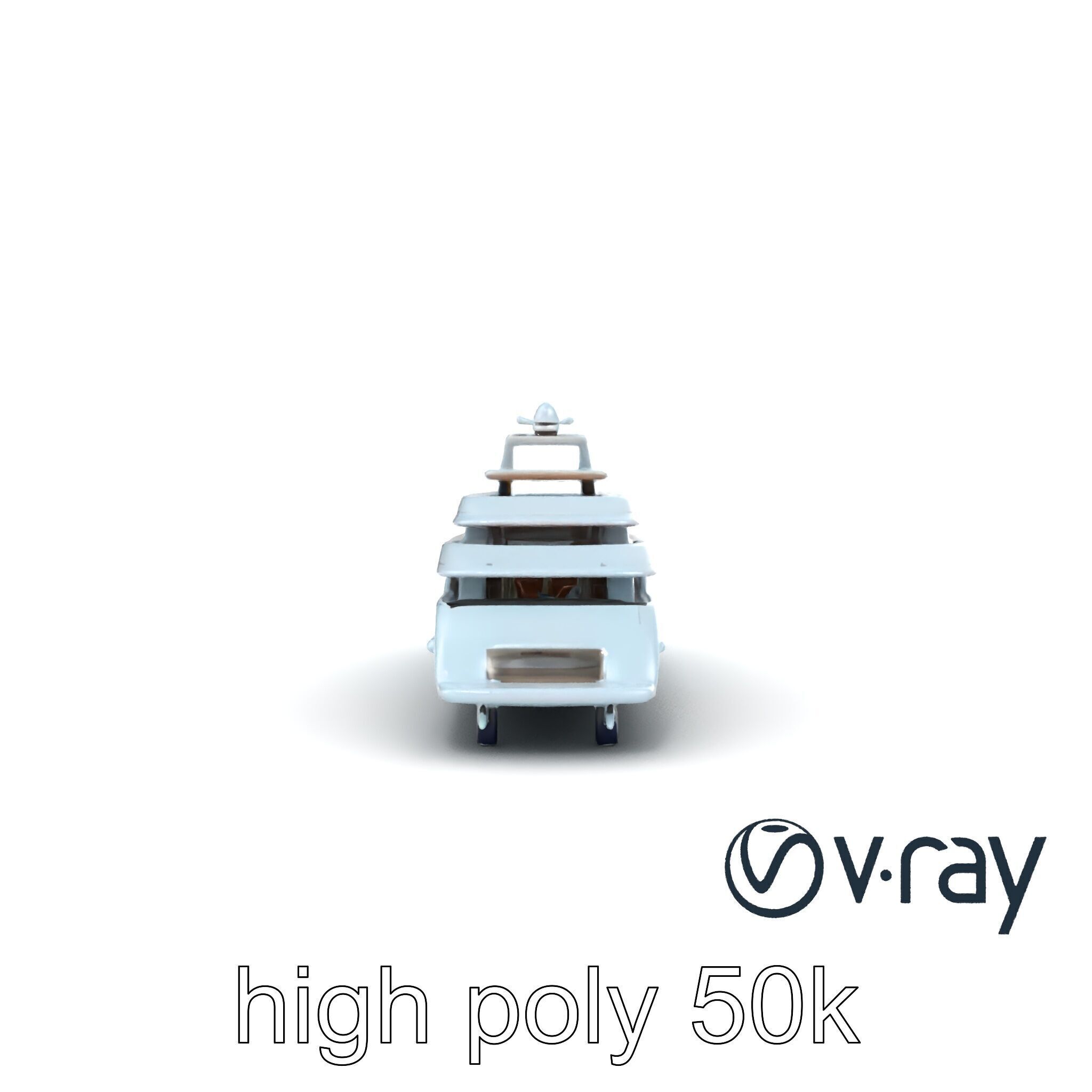 Underwater Glass-Hull Superyacht 3D model pack Low-poly 3D model_26