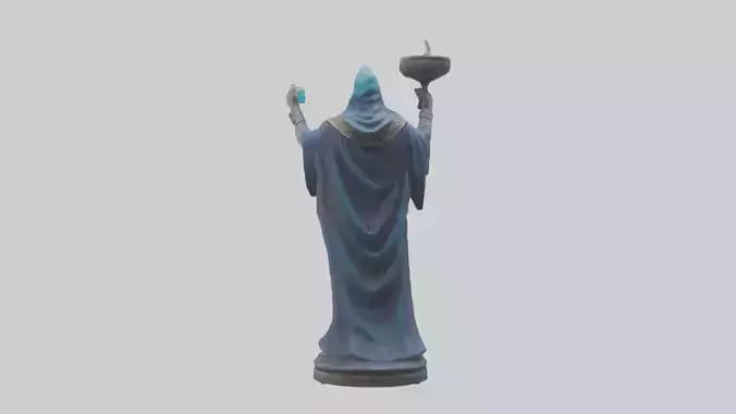 ystic Sorcerer statue model 2