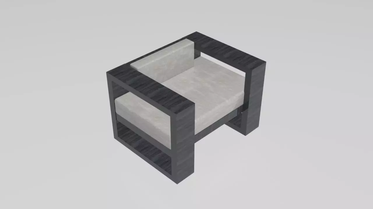Modern Single Seat 3D model