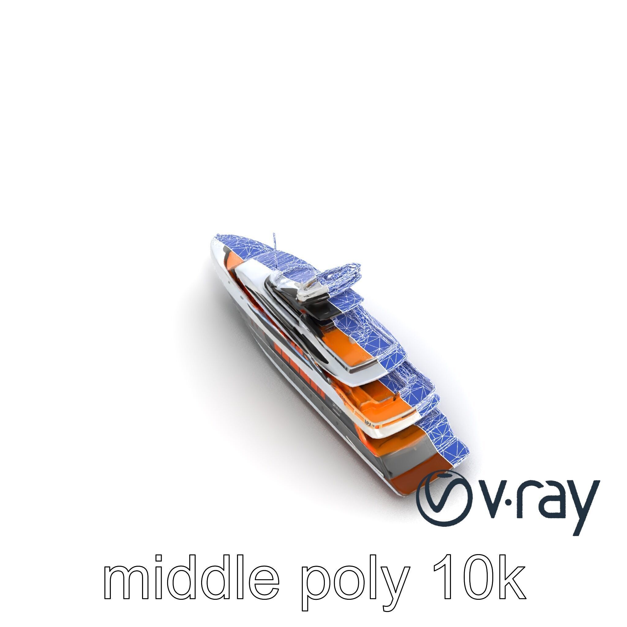 Regal Royal Superyacht with Versailles-style Opulence model pack Low-poly 3D model_29