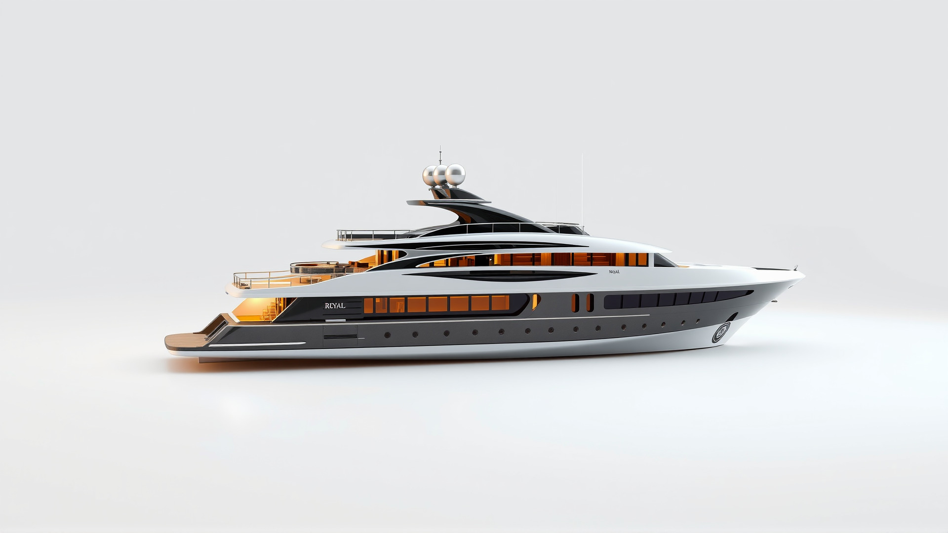 Regal Royal Superyacht with Versailles-style Opulence model pack Low-poly 3D model_4