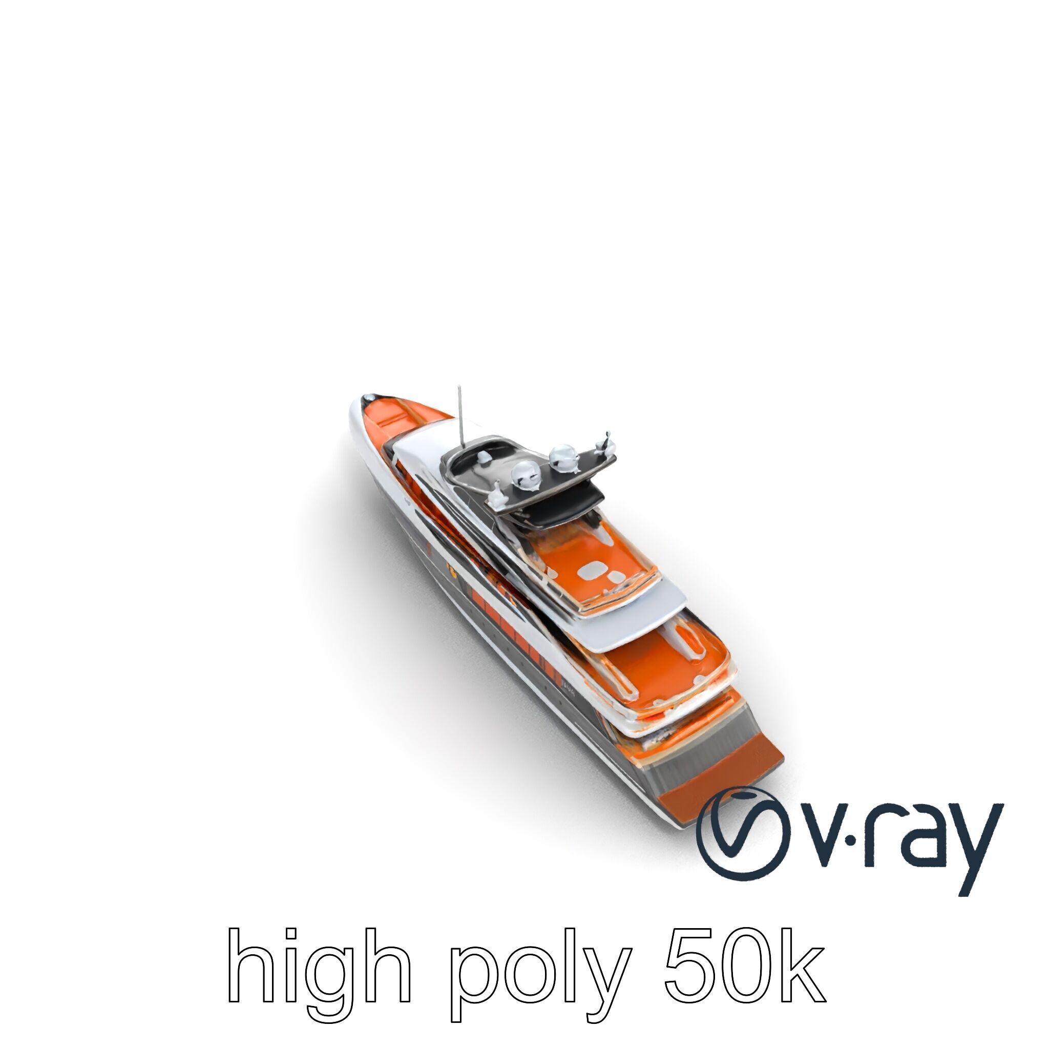 Regal Royal Superyacht with Versailles-style Opulence model pack Low-poly 3D model_14