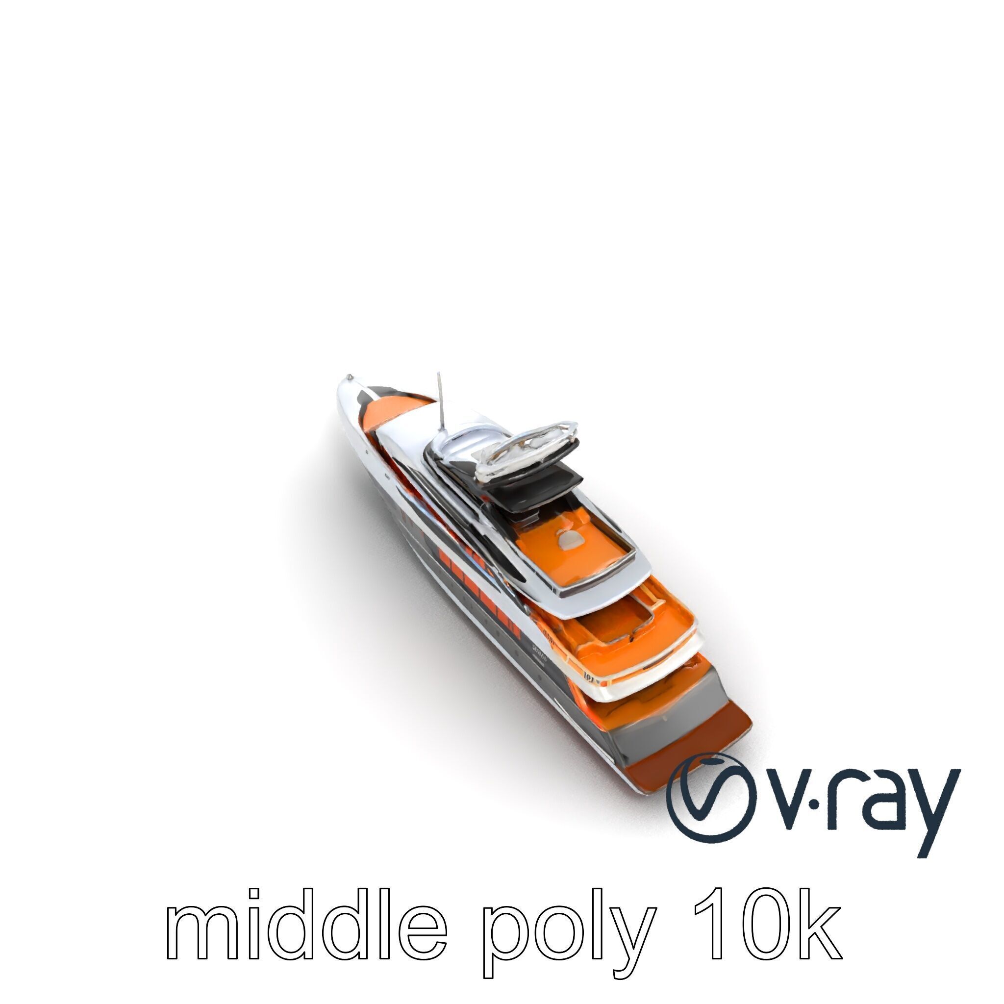 Regal Royal Superyacht with Versailles-style Opulence model pack Low-poly 3D model_26