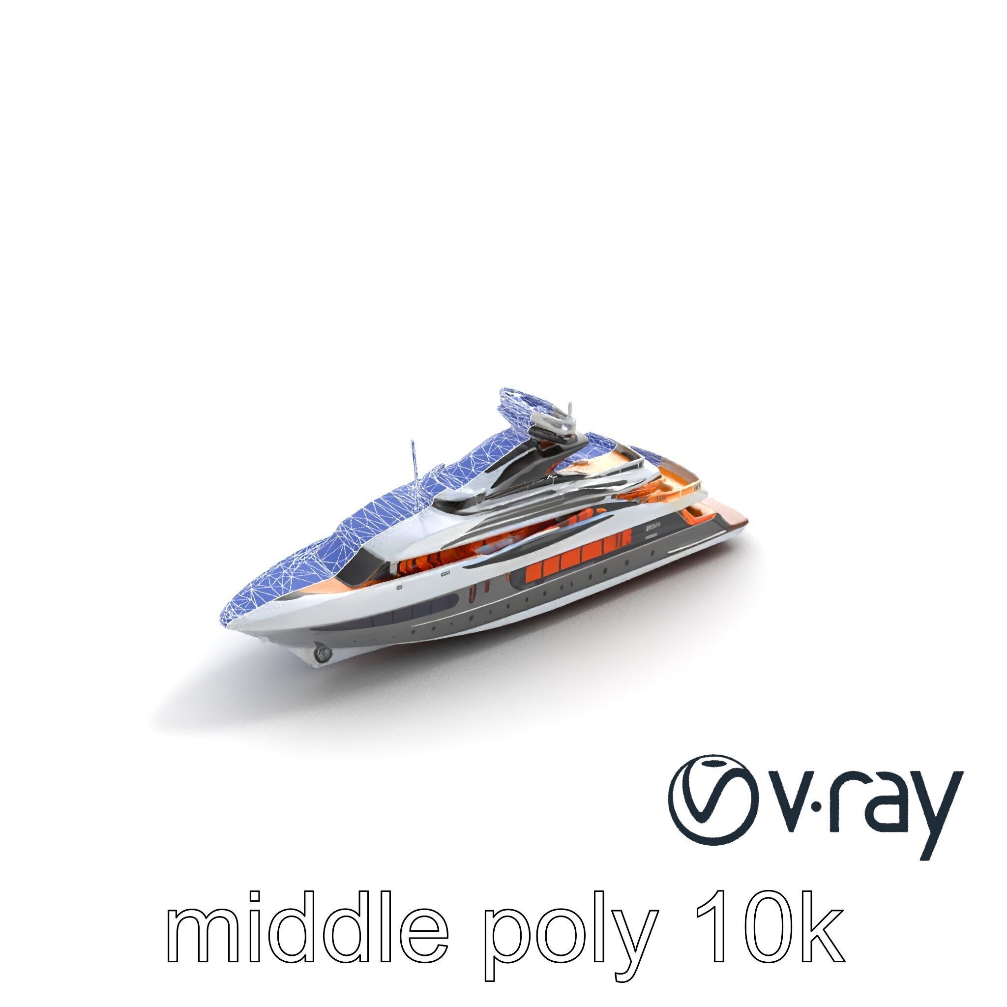 Regal Royal Superyacht with Versailles-style Opulence model pack Low-poly 3D model_19