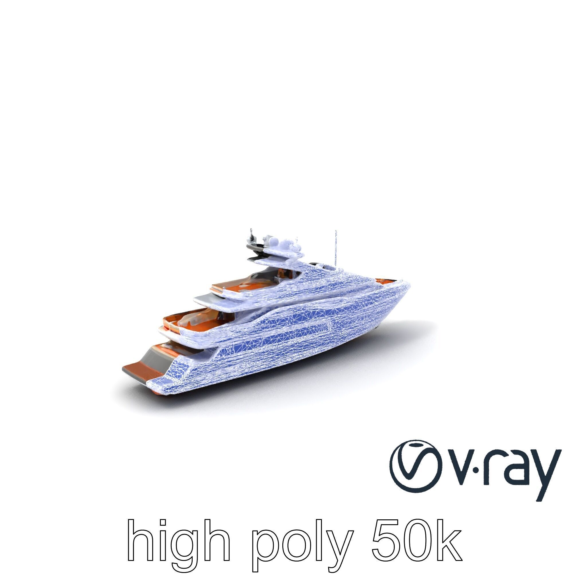 Regal Royal Superyacht with Versailles-style Opulence model pack Low-poly 3D model_8