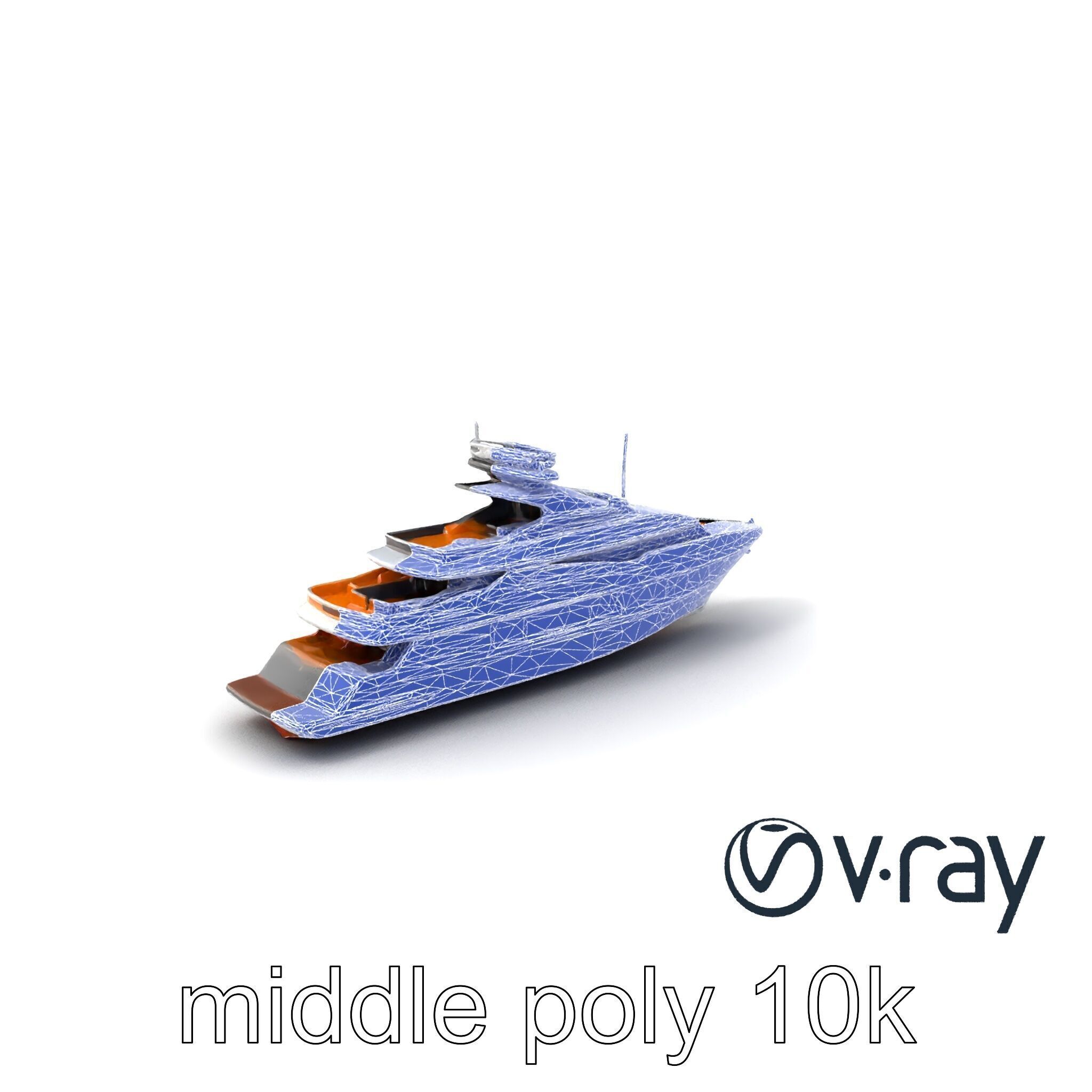 Regal Royal Superyacht with Versailles-style Opulence model pack Low-poly 3D model_6