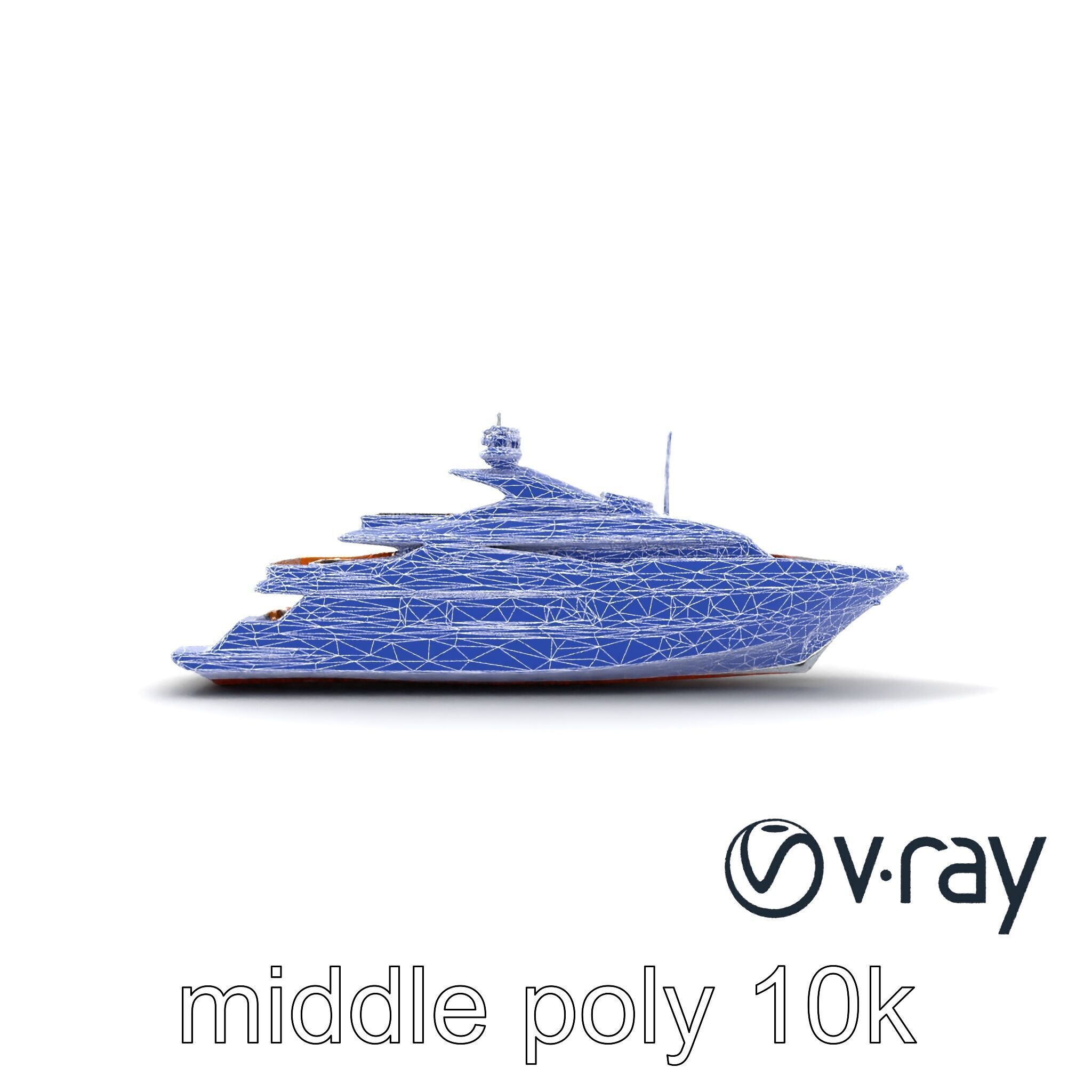 Regal Royal Superyacht with Versailles-style Opulence model pack Low-poly 3D model_25