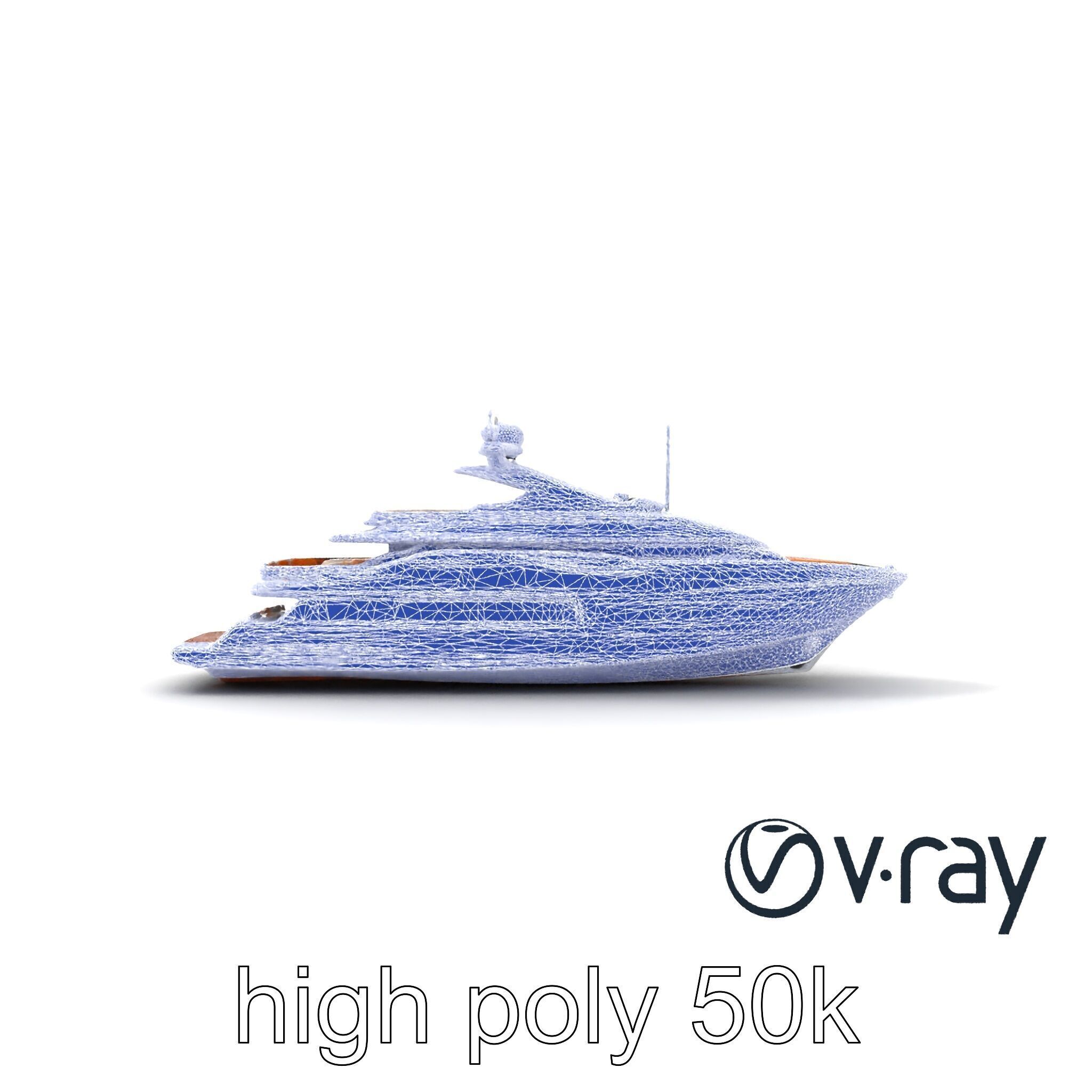 Regal Royal Superyacht with Versailles-style Opulence model pack Low-poly 3D model_30