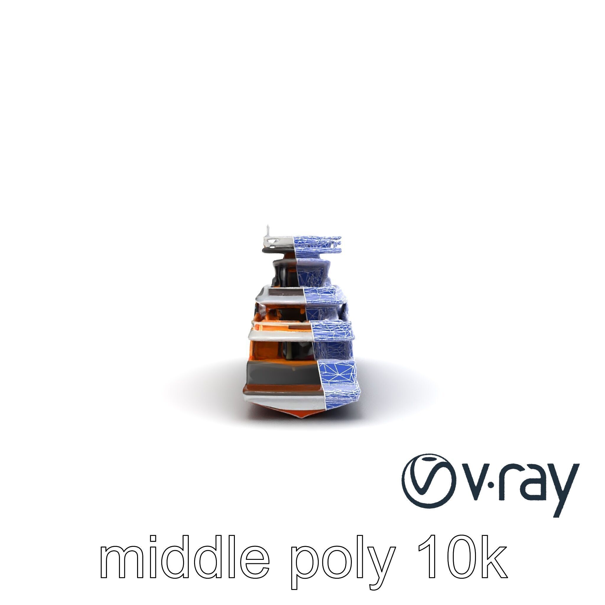 Regal Royal Superyacht with Versailles-style Opulence model pack Low-poly 3D model_12