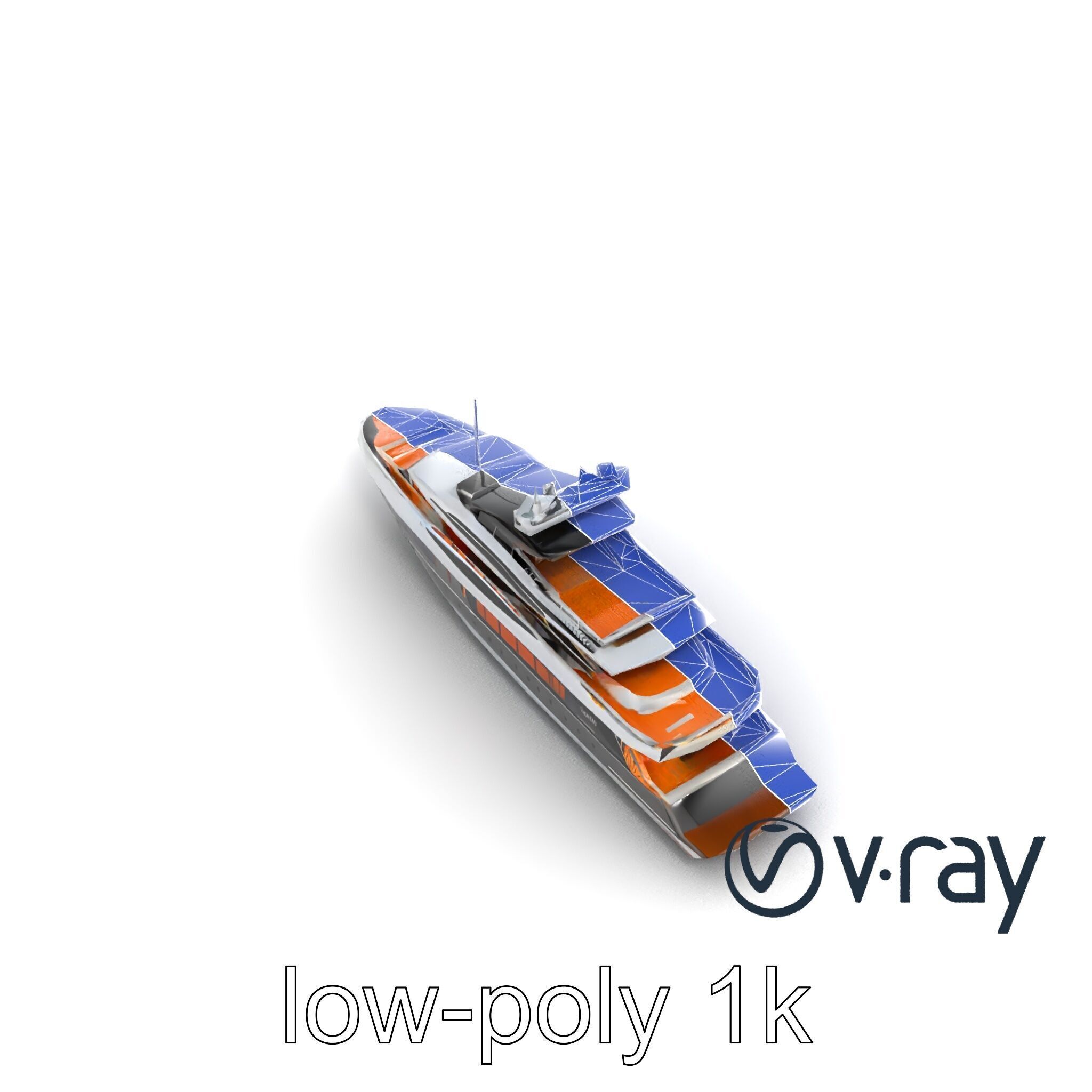 Regal Royal Superyacht with Versailles-style Opulence model pack Low-poly 3D model_28