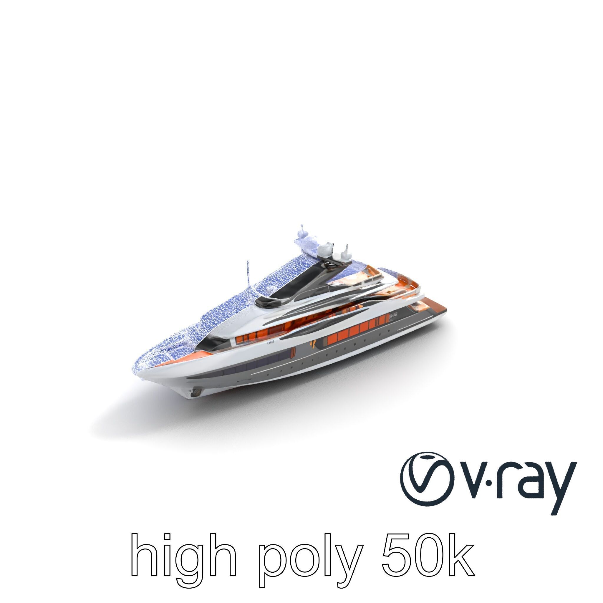 Regal Royal Superyacht with Versailles-style Opulence model pack Low-poly 3D model_22