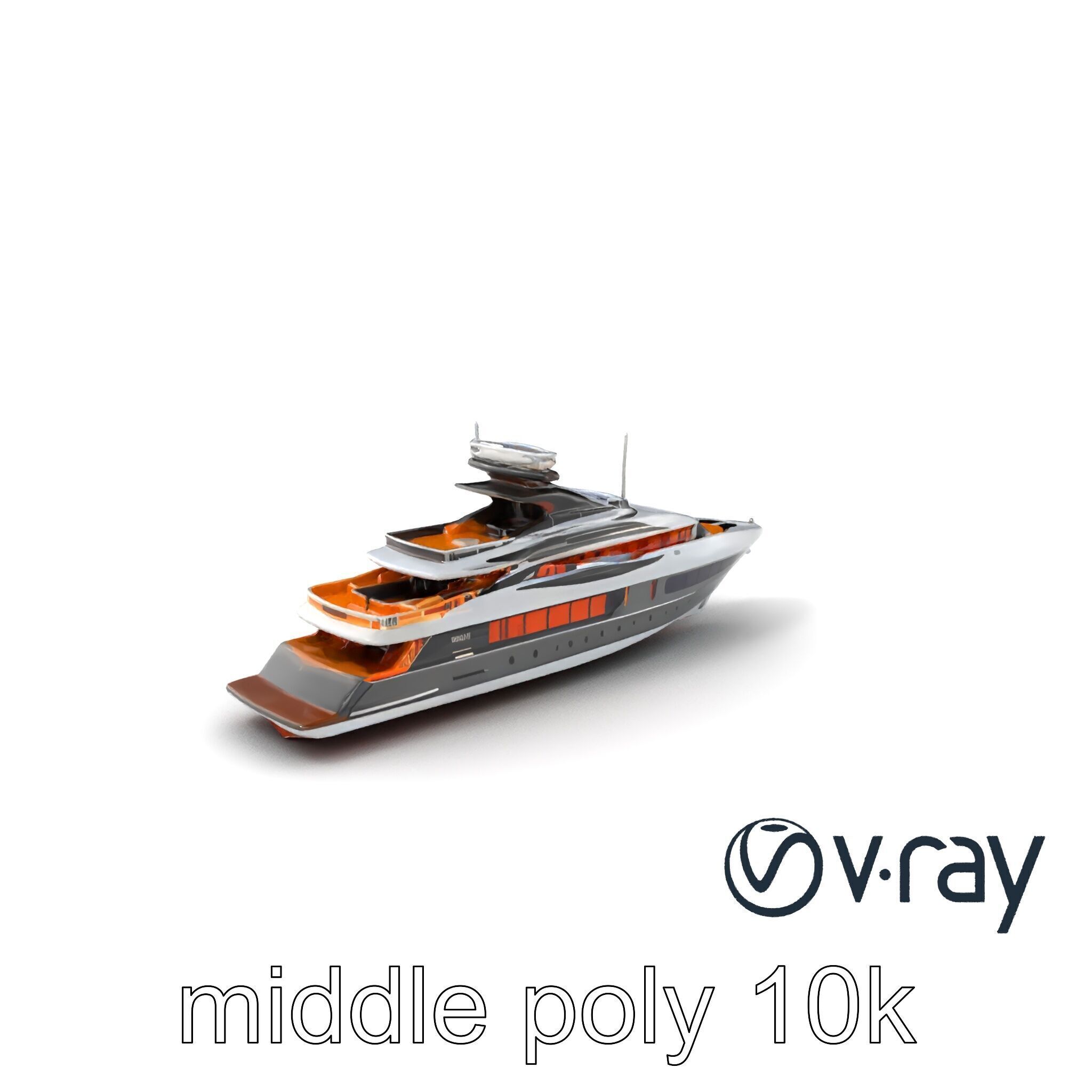 Regal Royal Superyacht with Versailles-style Opulence model pack Low-poly 3D model_3