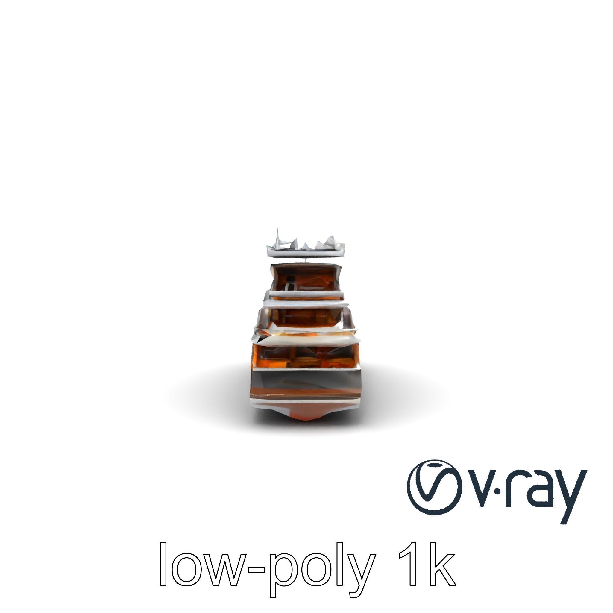 Regal Royal Superyacht with Versailles-style Opulence model pack Low-poly 3D model_23