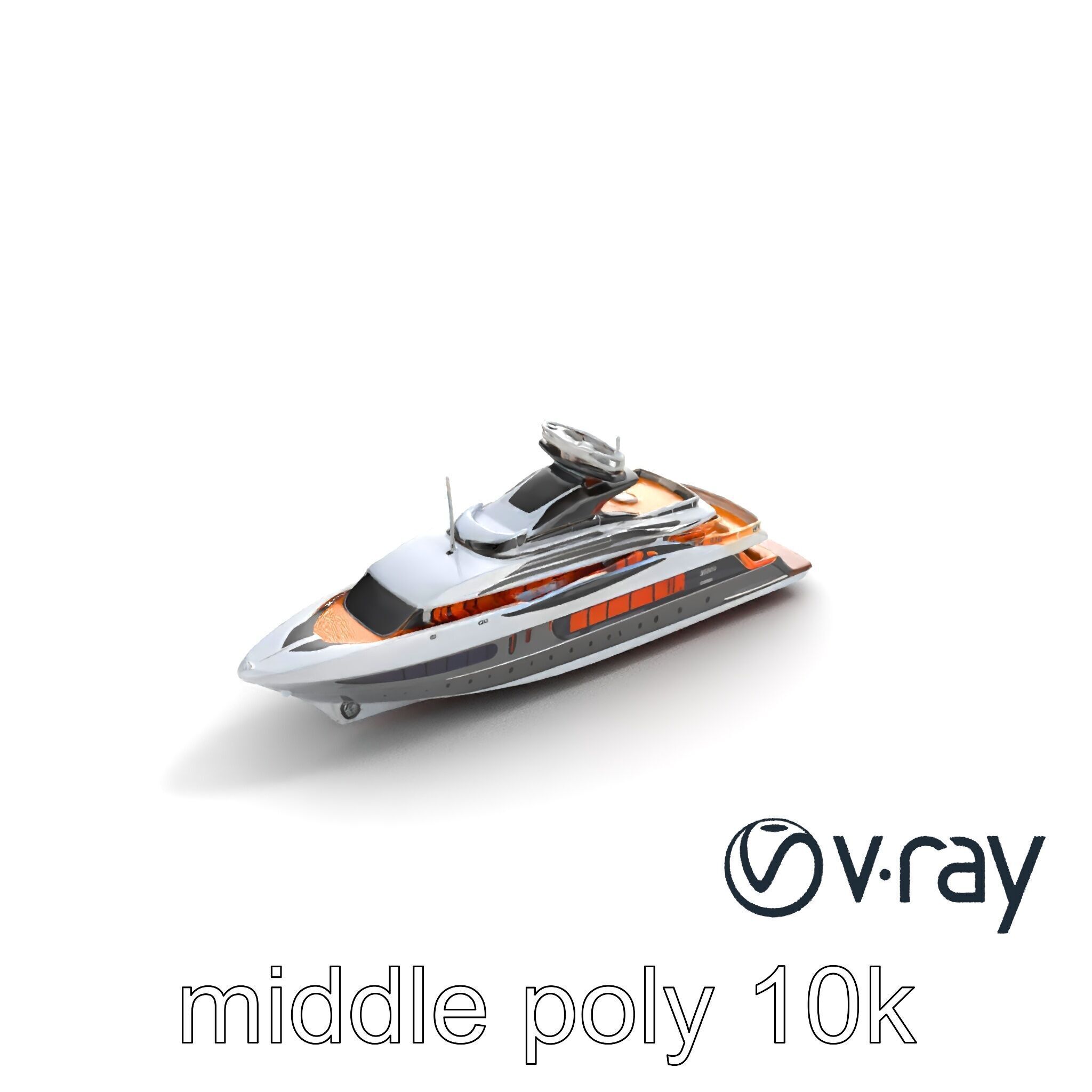 Regal Royal Superyacht with Versailles-style Opulence model pack Low-poly 3D model_9