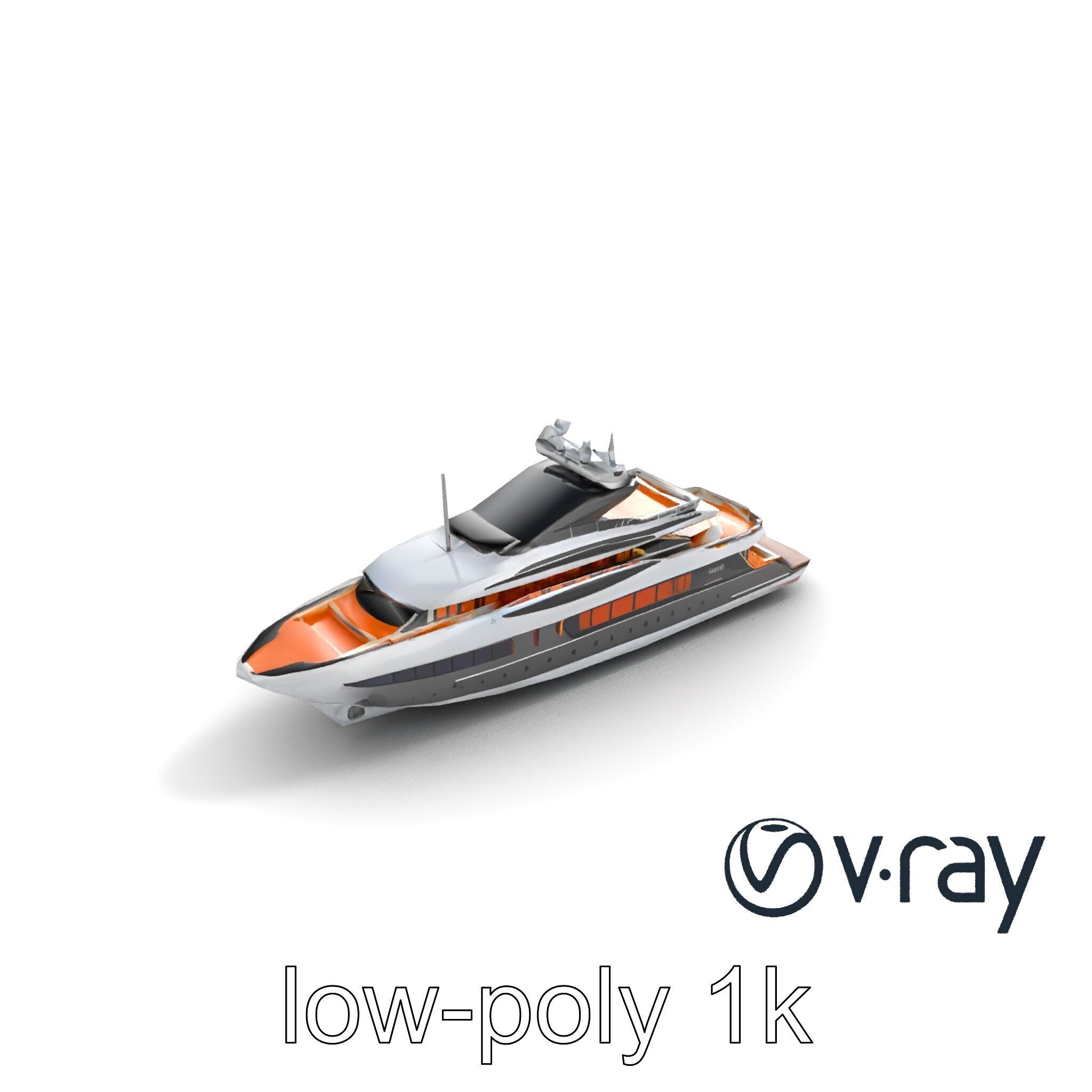Regal Royal Superyacht with Versailles-style Opulence model pack Low-poly 3D model_7