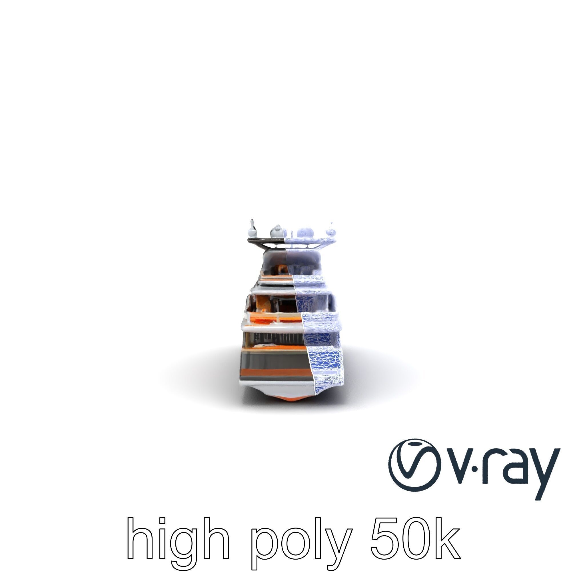 Regal Royal Superyacht with Versailles-style Opulence model pack Low-poly 3D model_16