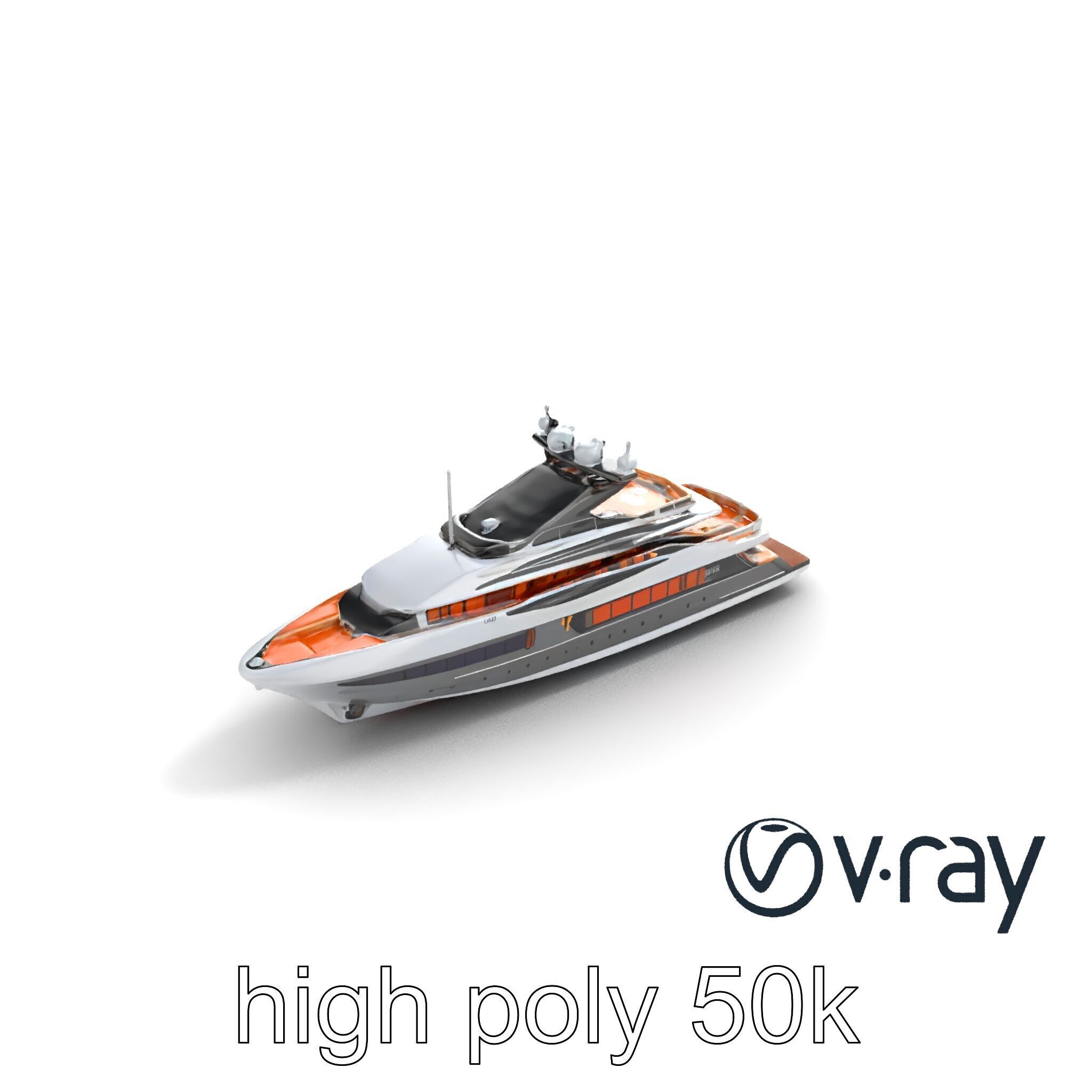 Regal Royal Superyacht with Versailles-style Opulence model pack Low-poly 3D model_11